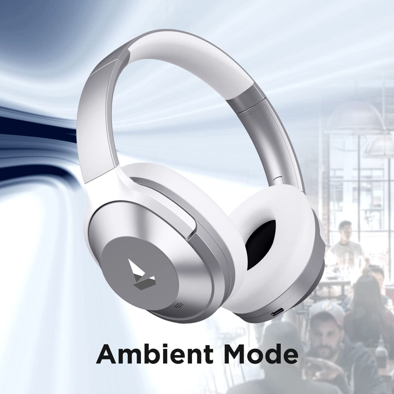 boAt Nirvanaa 751 ANC Bluetooth Headphone with Mic (Google Assistant Enabled, On Ear, Sterling Silver)_5