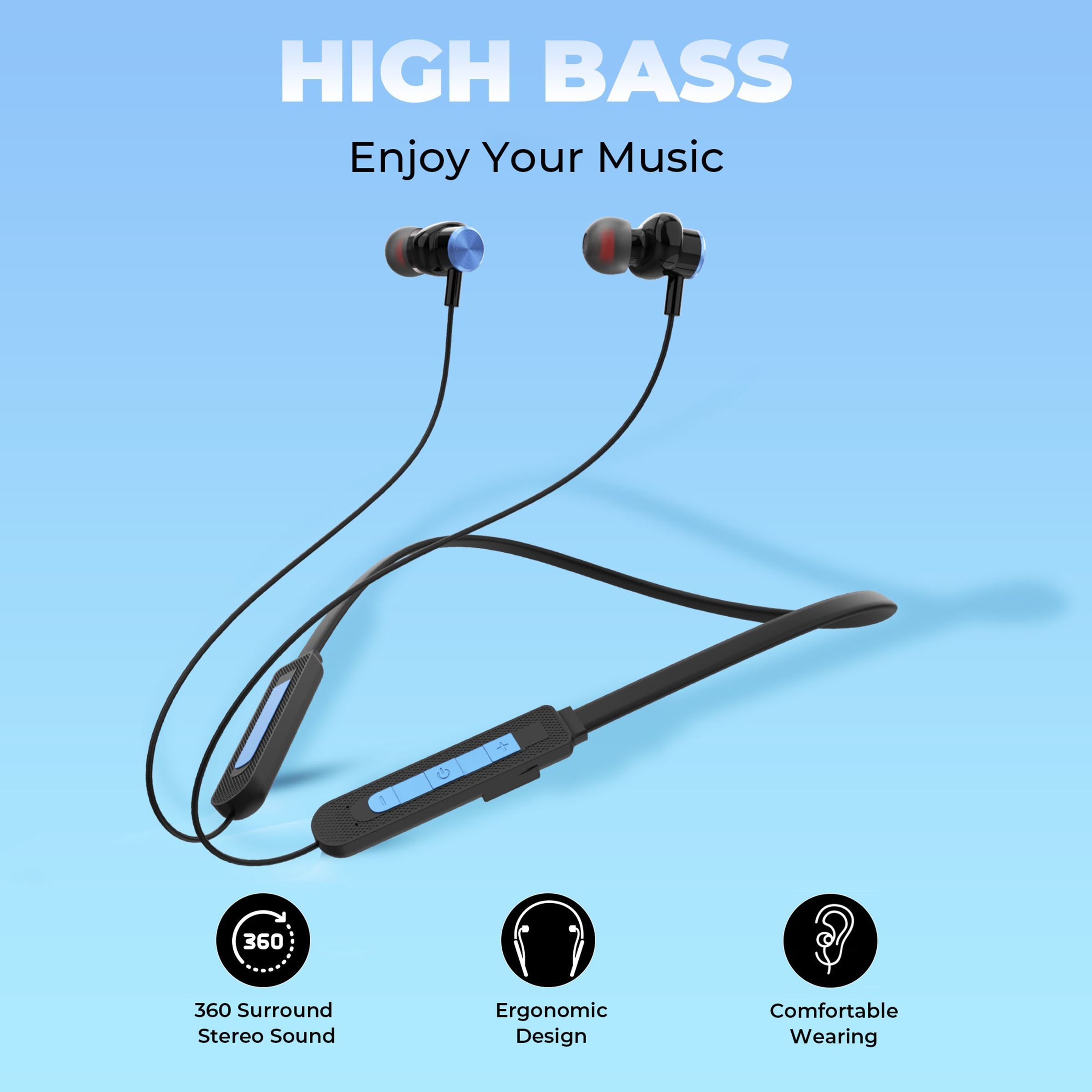 GIZmore Melody MN218 Neckband (IPX4 Water Resistant, Quick Charging Technology, Red) GIZmore Melody MN218 Neckband (IPX4 Water Resistant, Quick Charging Technology, Red)_4