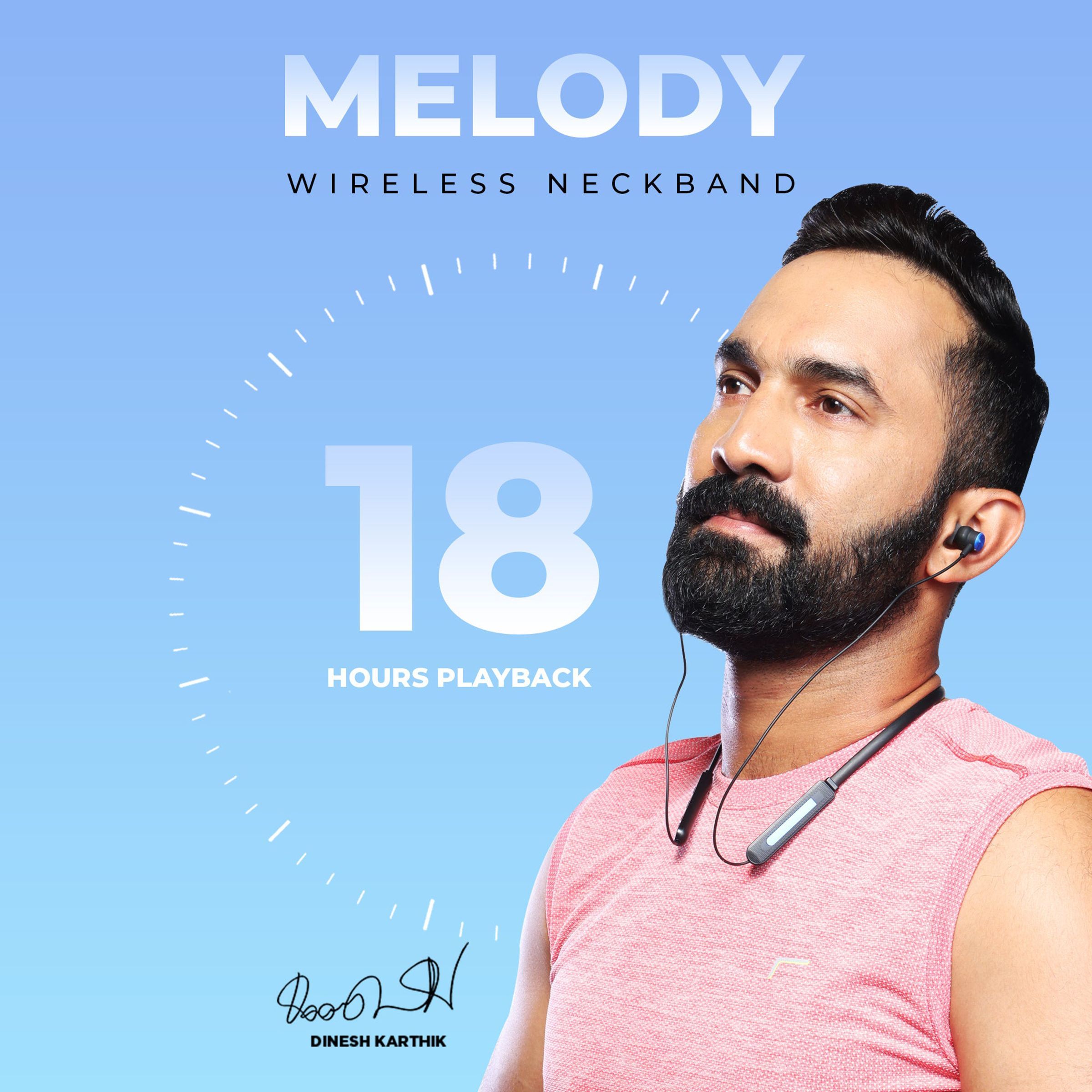 GIZmore Melody MN218 Neckband (IPX4 Water Resistant, Quick Charging Technology, Red) GIZmore Melody MN218 Neckband (IPX4 Water Resistant, Quick Charging Technology, Red)_8