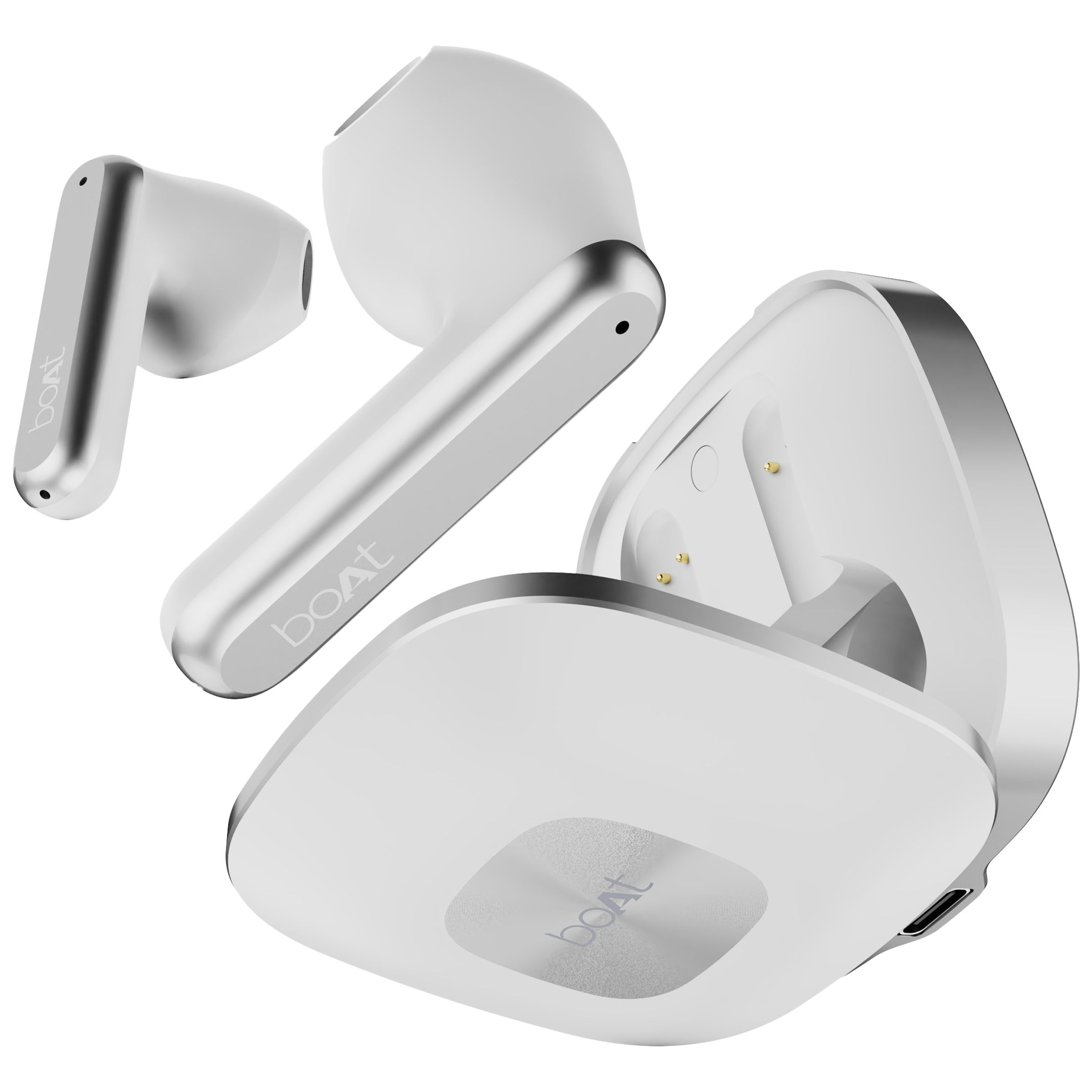boAt Airdopes Genesis TWS Earbuds with Environmental Noise Cancellation (IPX5 Water Resistant, ASAP Charge, White Purity) boAt Airdopes Genesis TWS Earbuds with Environmental Noise Cancellation (IPX5 Water Resistant, ASAP Charge, White Purity)_3