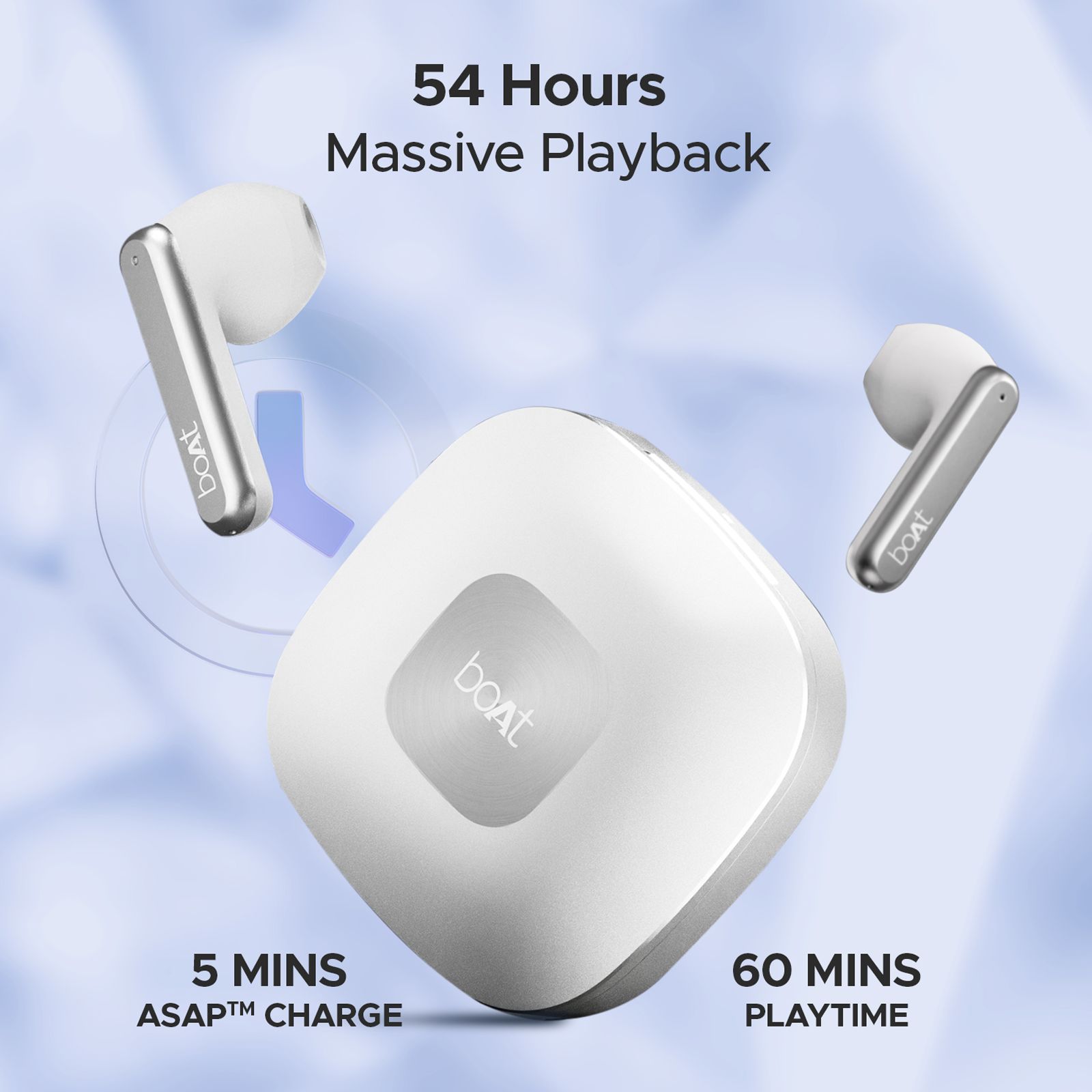 boAt Airdopes Genesis TWS Earbuds with Environmental Noise Cancellation (IPX5 Water Resistant, ASAP Charge, White Purity) boAt Airdopes Genesis TWS Earbuds with Environmental Noise Cancellation (IPX5 Water Resistant, ASAP Charge, White Purity)_8