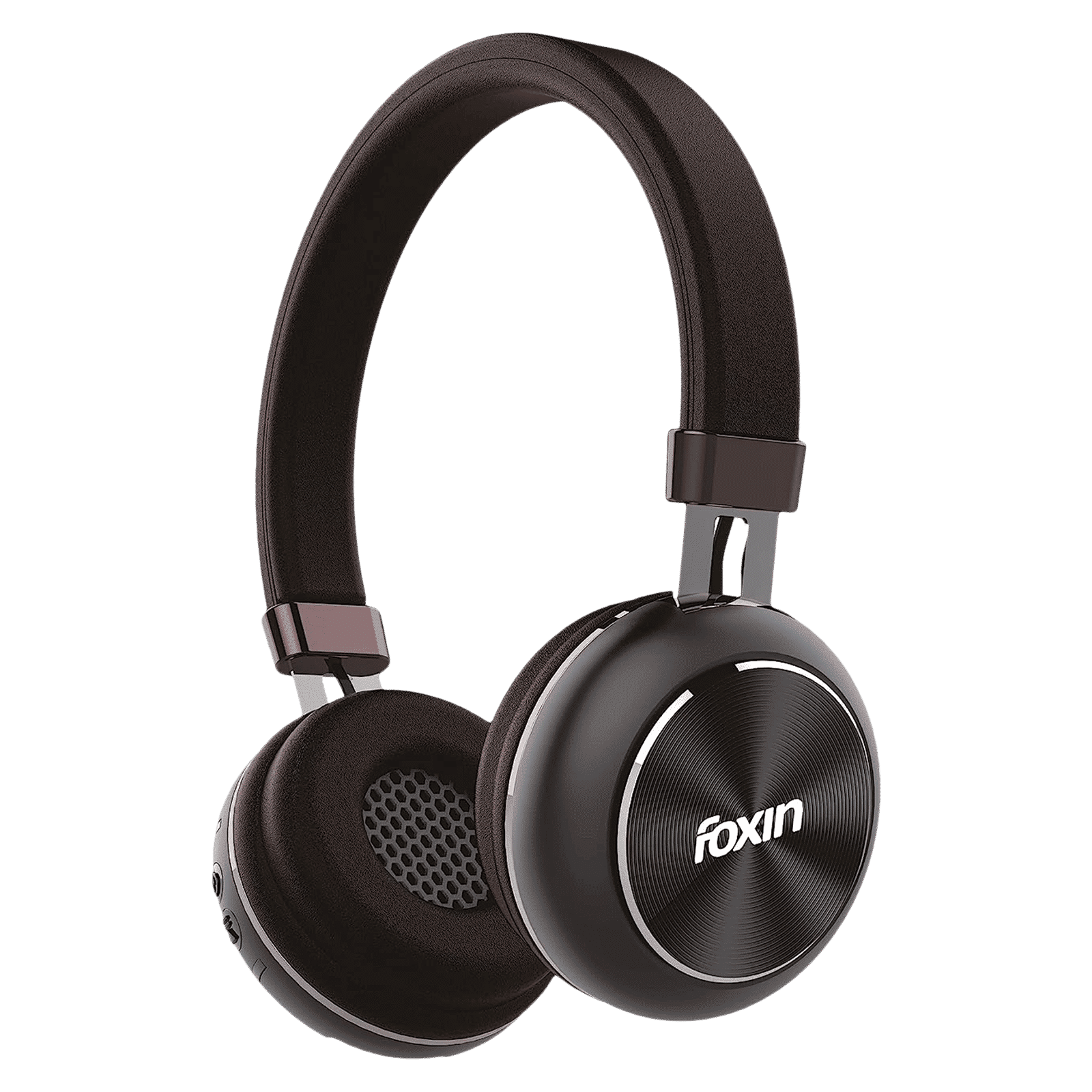 Foxin Supreme 321 FOXHED0137 Bluetooth Headphone with Mic (40mm Dynamic Driver, Over Ear, Brown and Black)_1