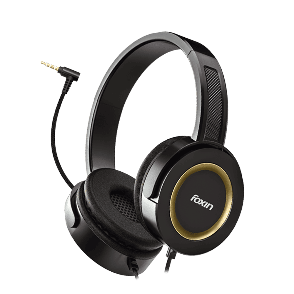 Foxin Roar 308 FOXHED0122 Wired Headphone with Mic (Over Ear, Piano Black) Foxin Roar 308 FOXHED0122 Wired Headphone with Mic (Over Ear, Piano Black)_3