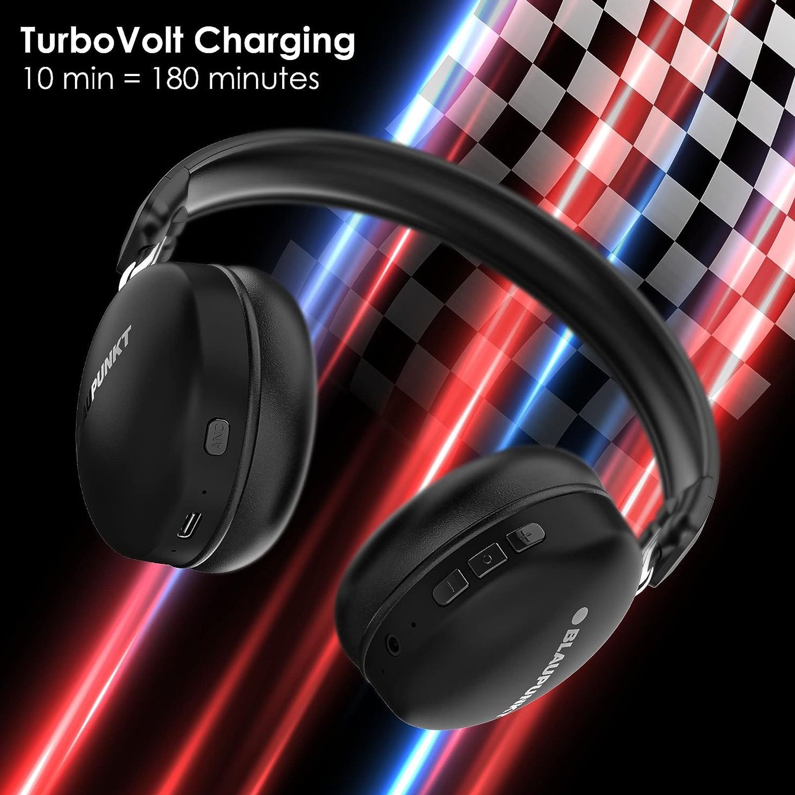 Blaupunkt BH51 Bluetooth Headphone with Mic (HD Sound, On Ear, Black)_5