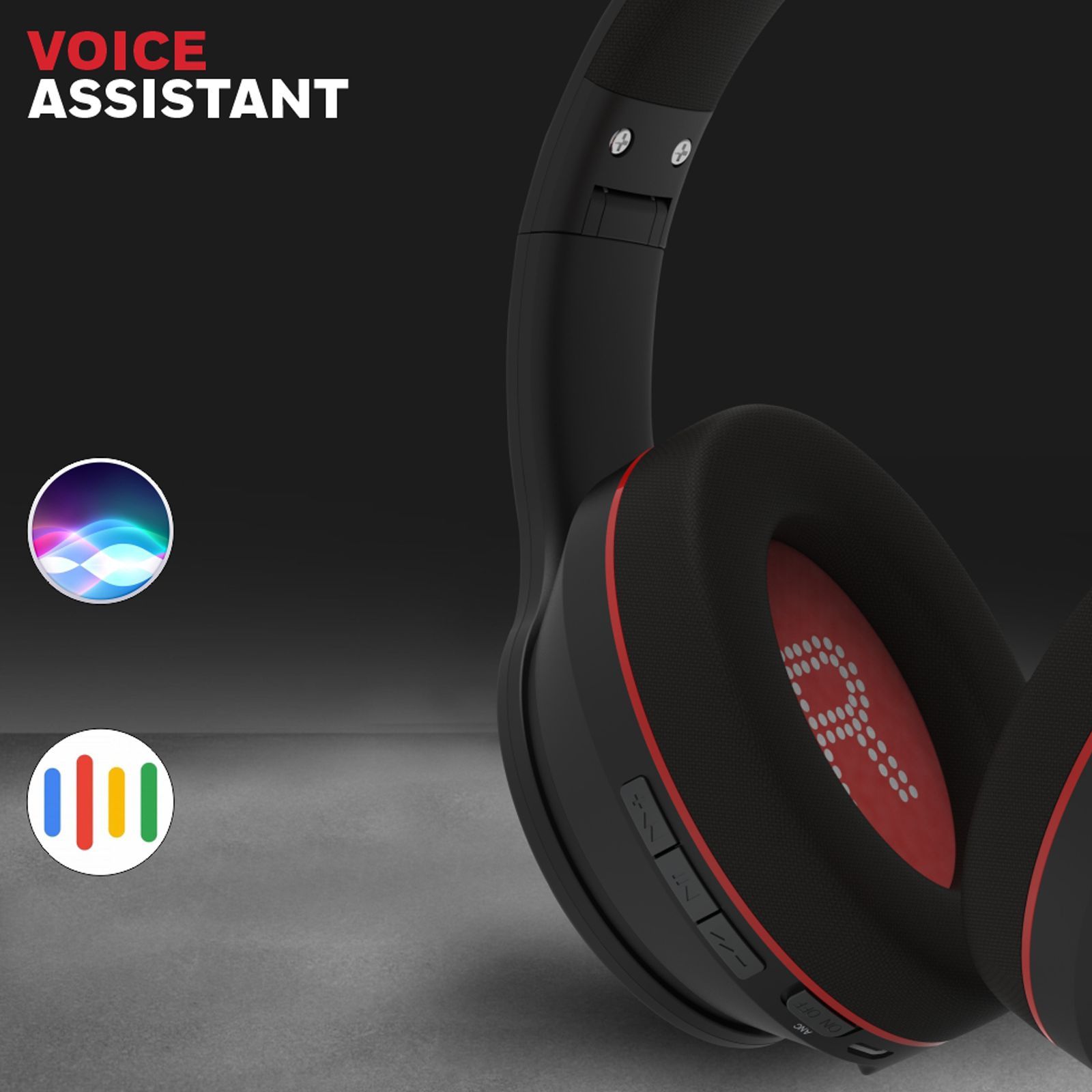 Honeywell Trueno U10 Bluetooth Headphone with Mic (Google Assistant Enabled, Over Ear, Grey) Honeywell Trueno U10 Bluetooth Headphone with Mic (Google Assistant Enabled, Over Ear, Grey)_4