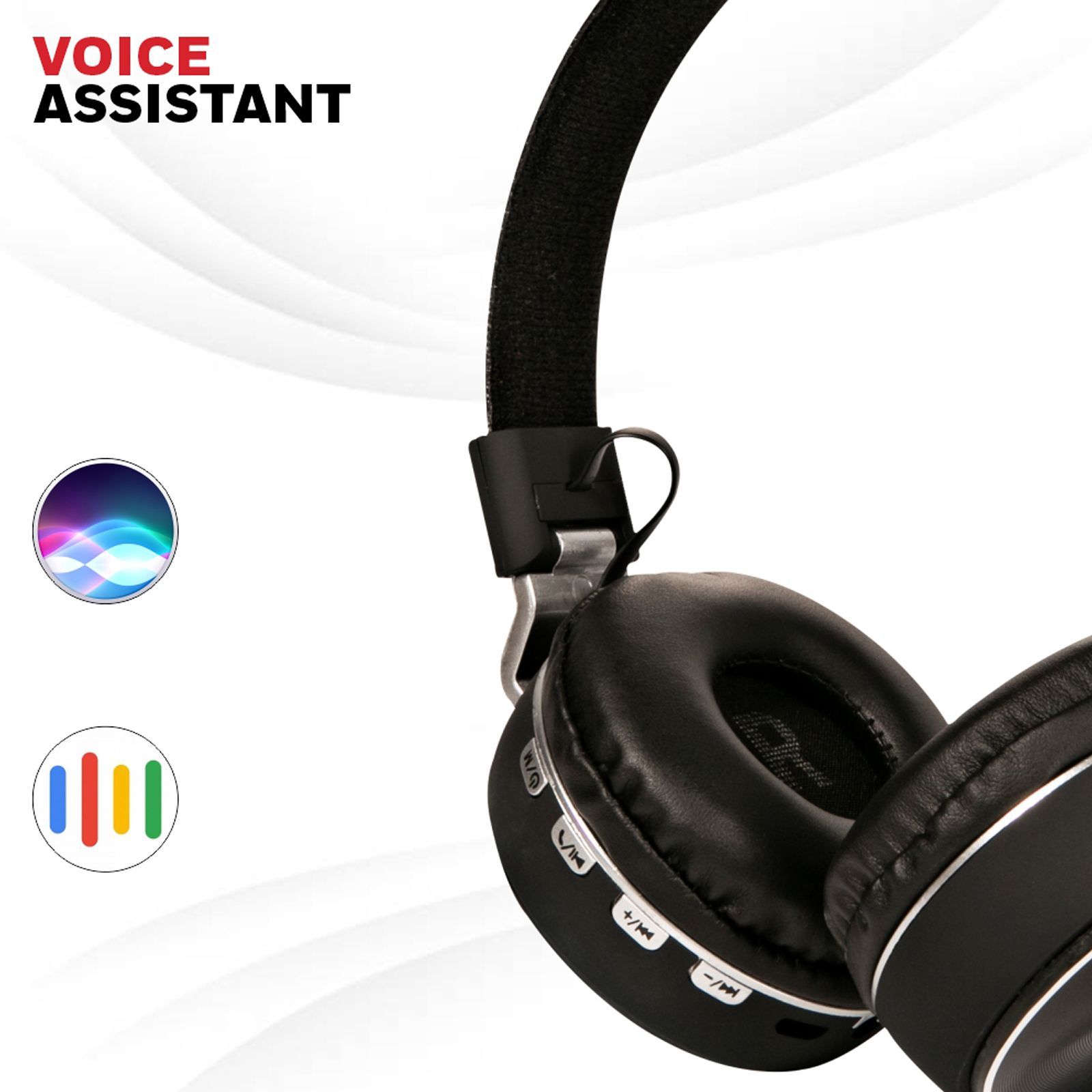 Honeywell Moxie V10 Bluetooth Headphone with Mic (Google Assistant Enabled, Over Ear, Black)_4