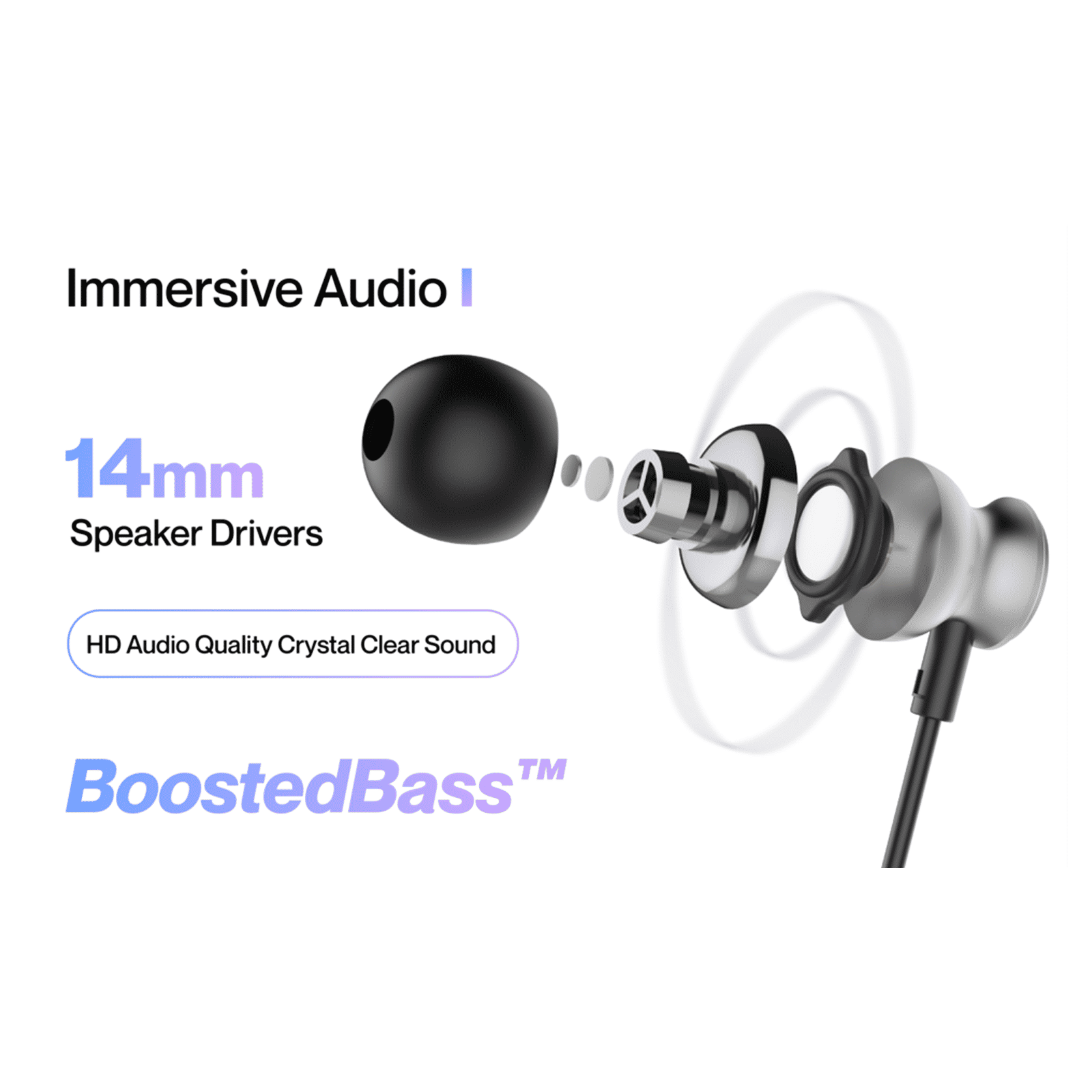 ambrane Beatz T01 Wired Earphone with Mic (In Ear, Black)_5