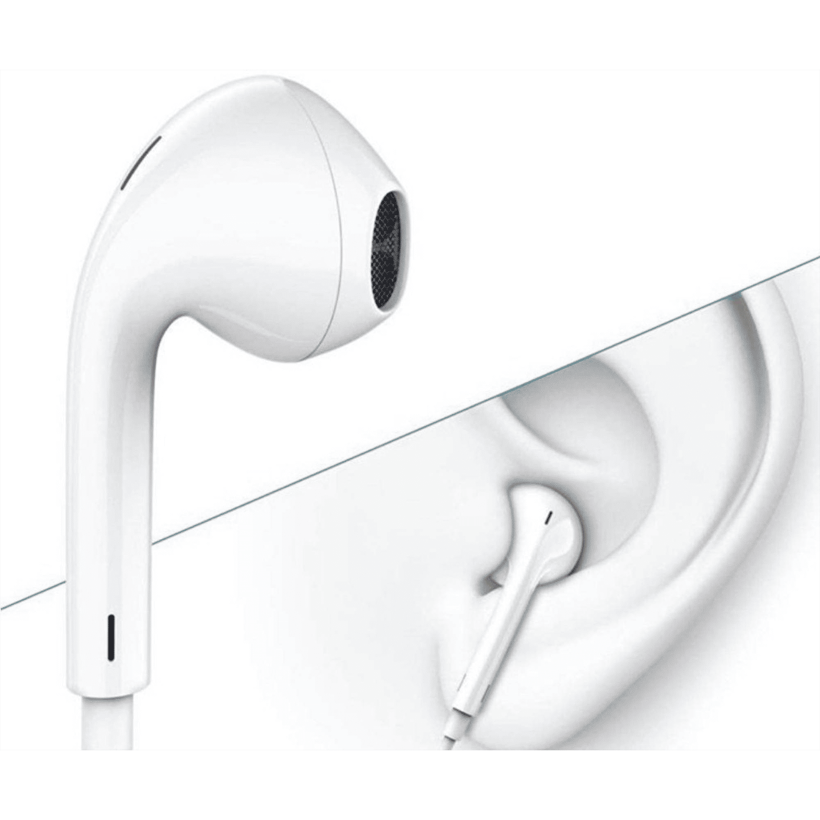 PORTRONICS Conch Beta Wired Earphone with Mic (In Ear, White)_8