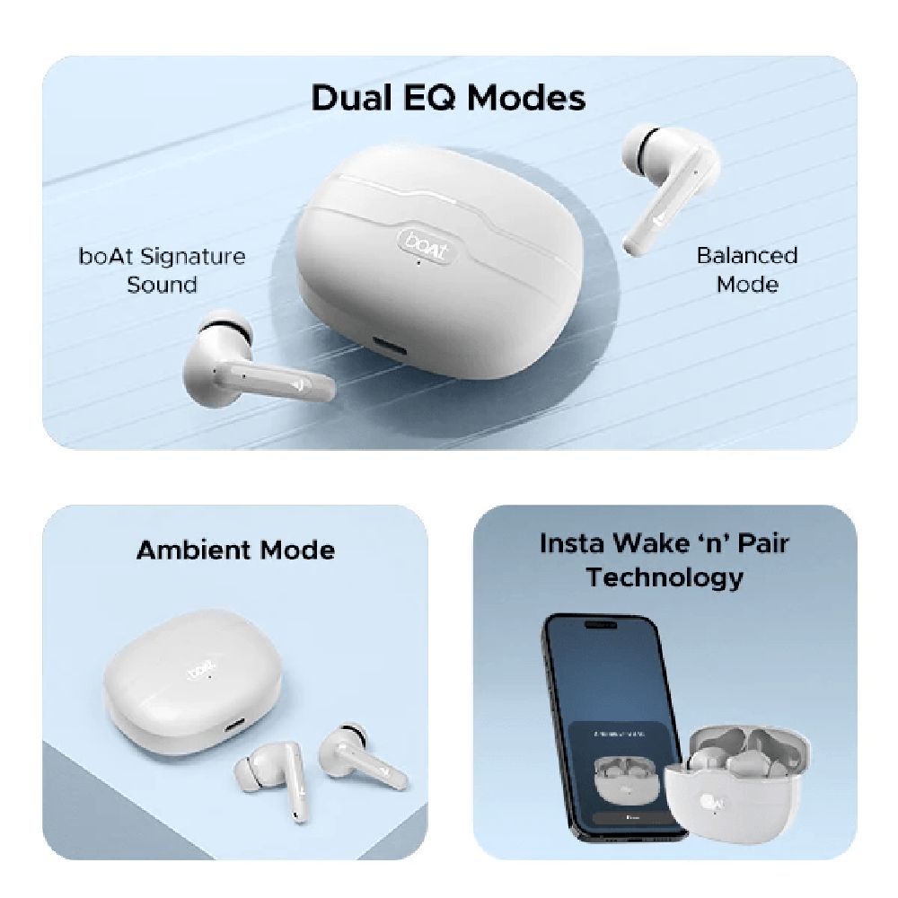 boAt Airdopes Unity TWS Earbuds with Active Noise Cancellation (IPX5 Sweat & Water Resistant, Insta Wake N’ Pair Technology, Grey)_4