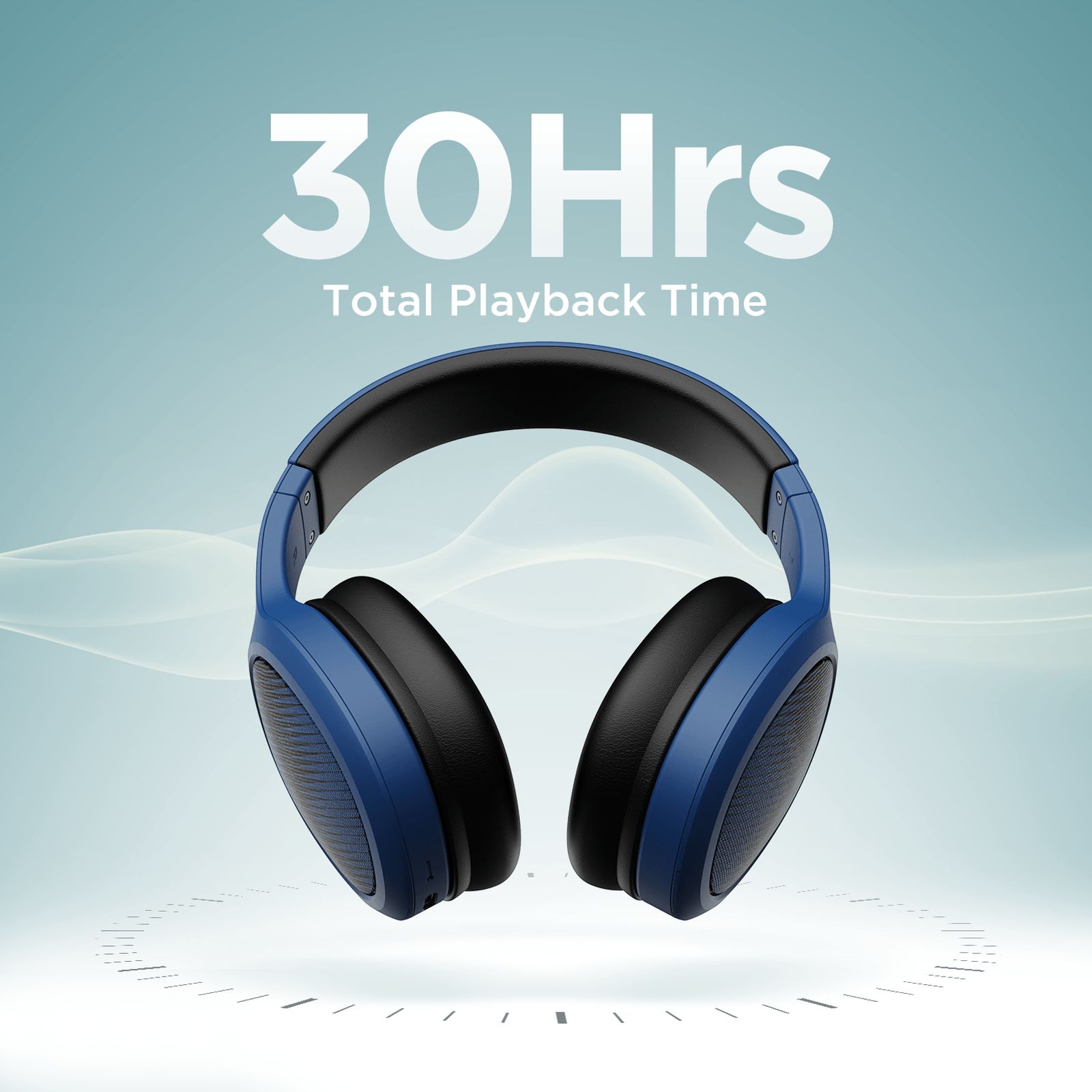 boAt Rockerz 460 Bluetooth Headphone with Mic (Dual Pairing, Over Ear, Bold Blue)_4