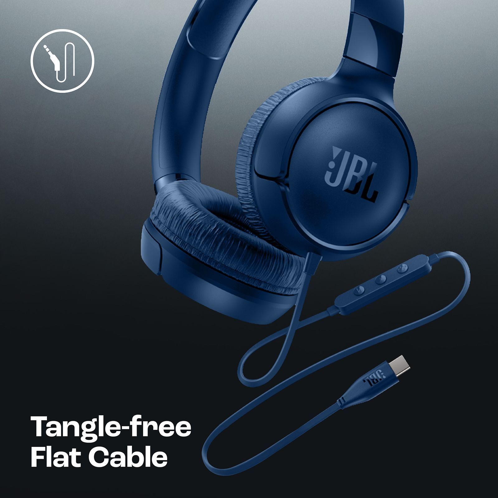JBL Tune 520C JBLT520CBLU Wired Headphone with Mic (USB Type-C Connector, On Ear, Blue) JBL Tune 520C JBLT520CBLU Wired Headphone with Mic (USB Type-C Connector, On Ear, Blue)_16