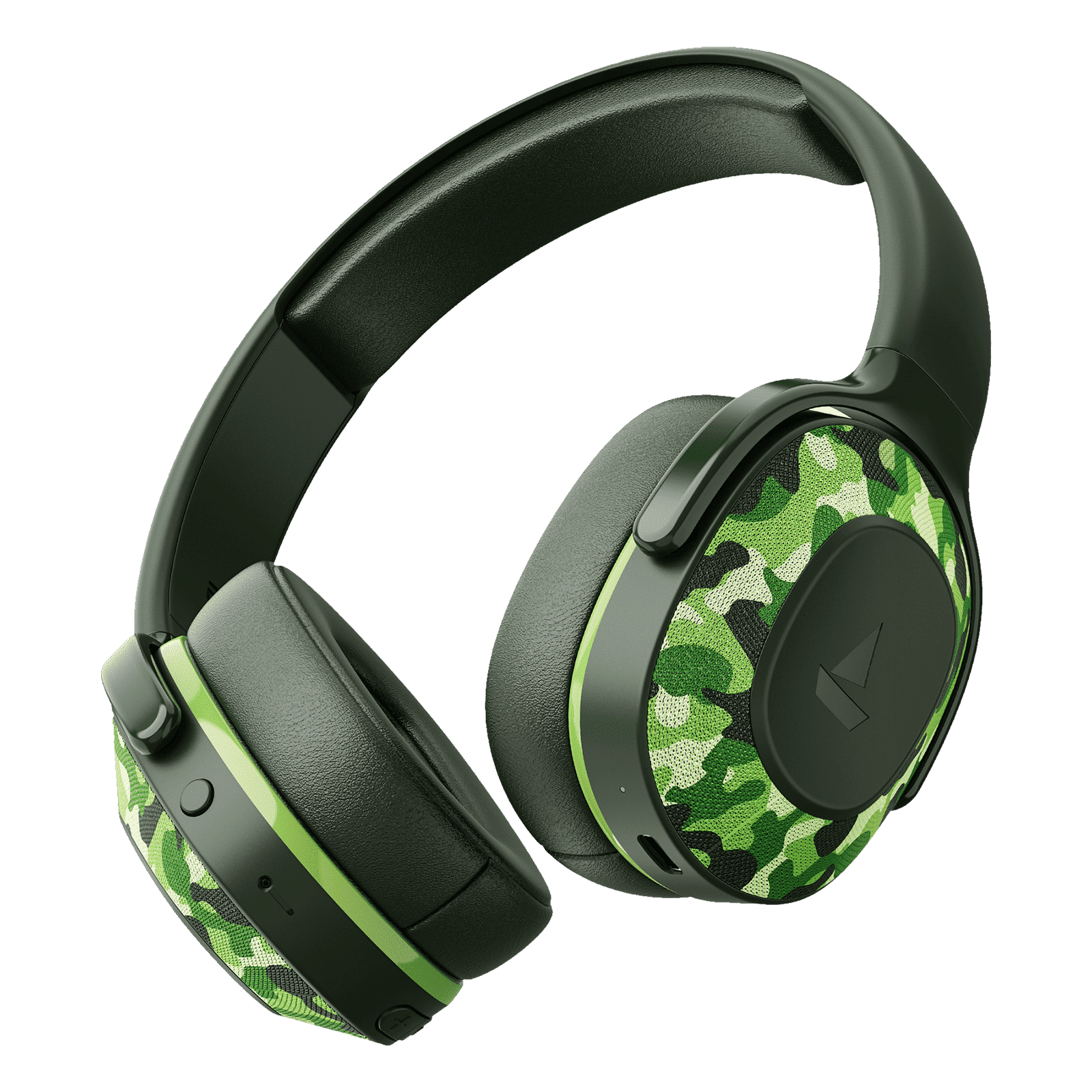 boAt Rockerz 413 Bluetooth Headphone with Mic (60 Hours Playback, Over Ear, Army Green)_1