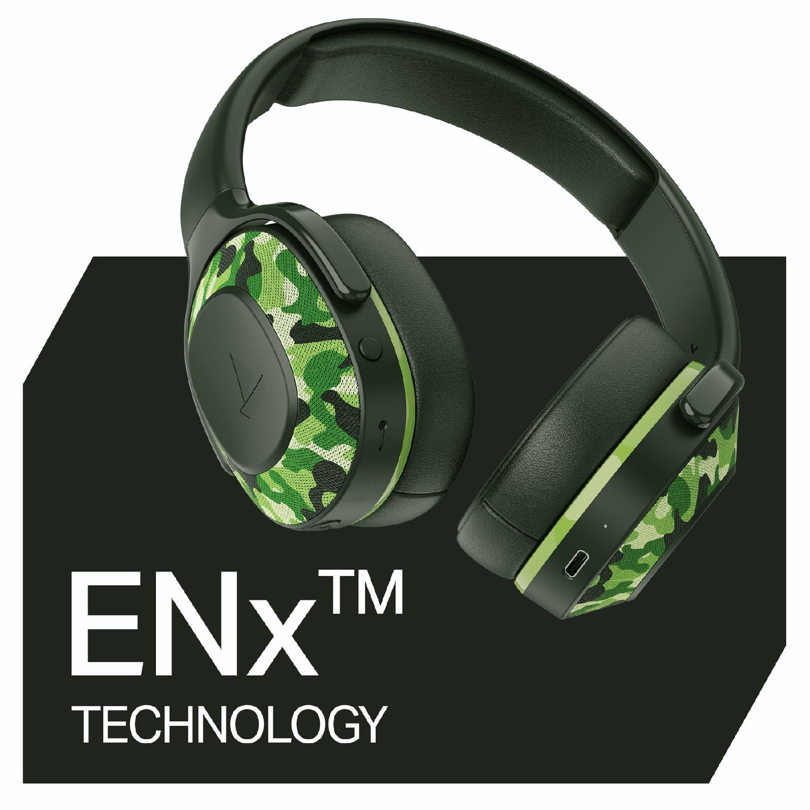 boAt Rockerz 413 Bluetooth Headphone with Mic (60 Hours Playback, Over Ear, Army Green)_5