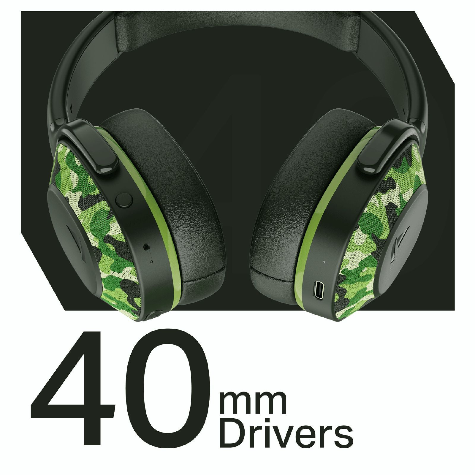boAt Rockerz 413 Bluetooth Headphone with Mic (60 Hours Playback, Over Ear, Army Green)_4