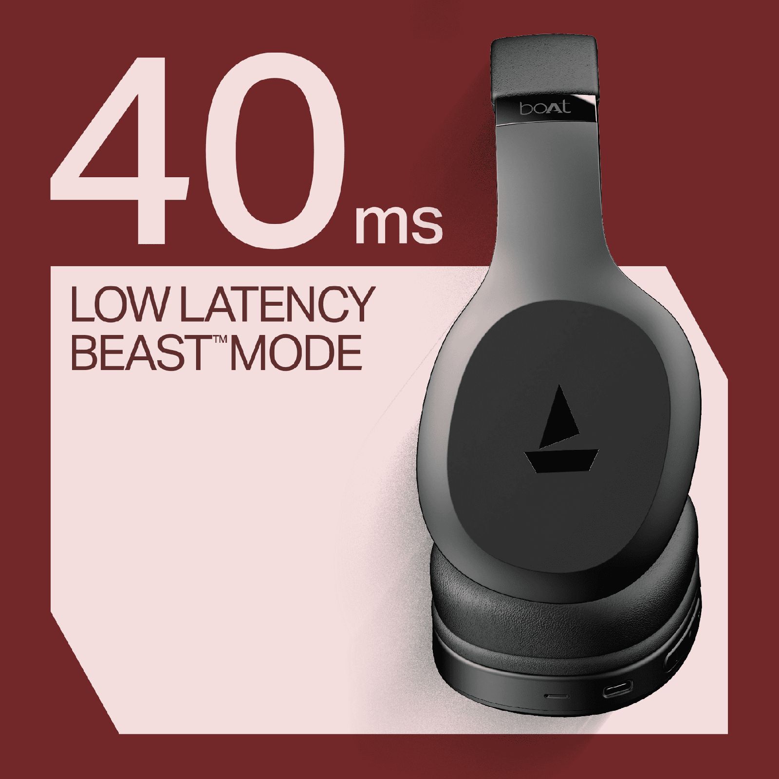 boAt Rockerz 412 Bluetooth Headphone with Mic (60 Hours Playback, Over Ear, Active Black)q_7