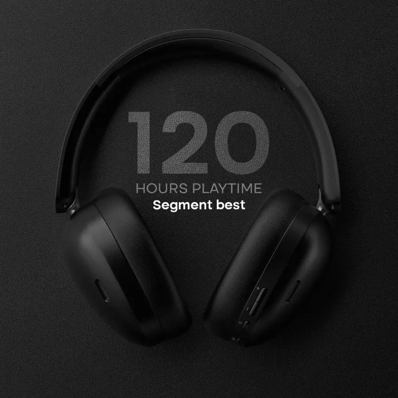 Noise Airwave Max XR AUDHDPHNAIRWAVEMAX Bluetooth Headphone with Mic (Active Noise Cancellation, Over Ear, Carbon Black)_5