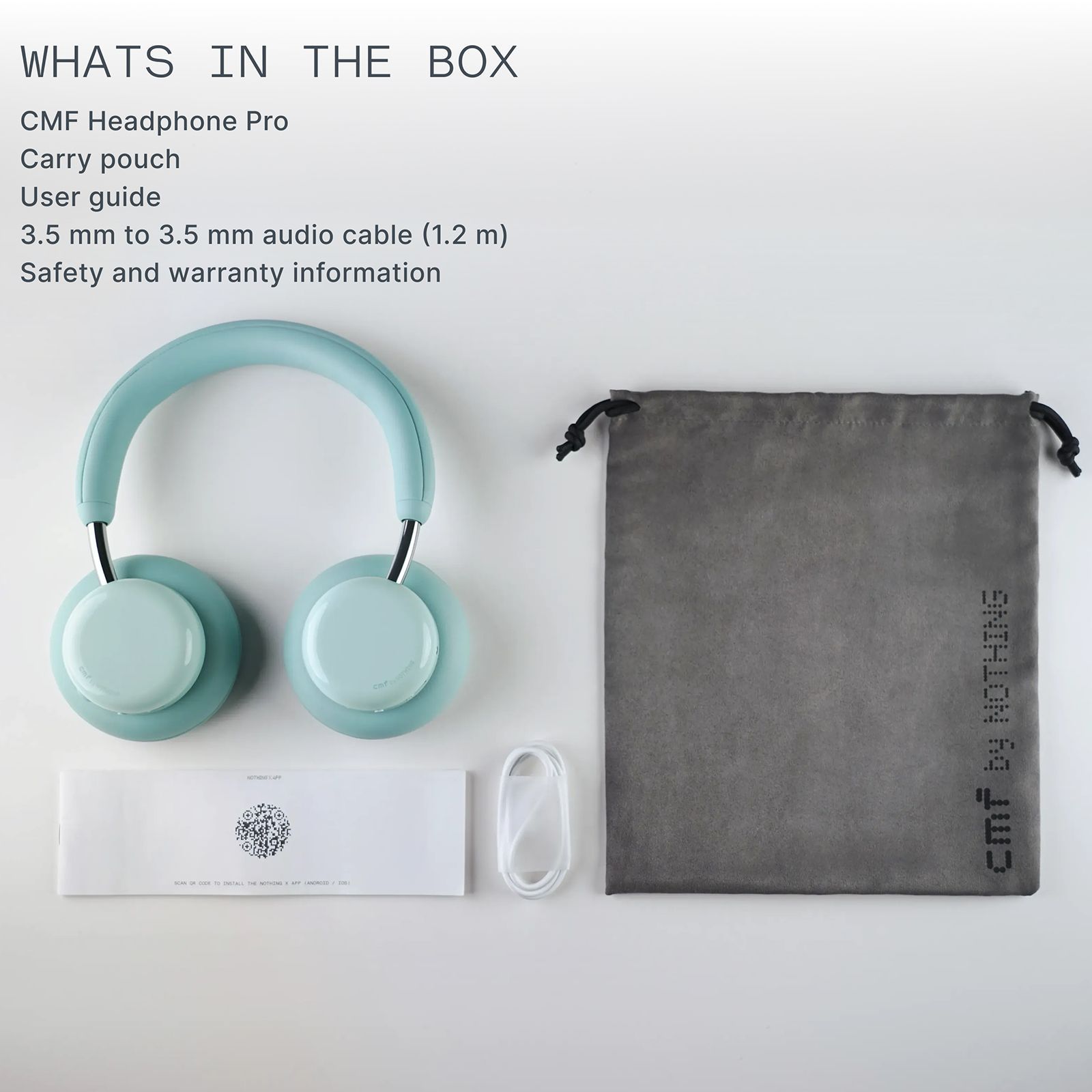 Nothing CMF Headphone Pro A11300011 Bluetooth Headphone with Mic (Hybrid Adaptive Active Noise Cancellation, Over Ear, Light Green_12