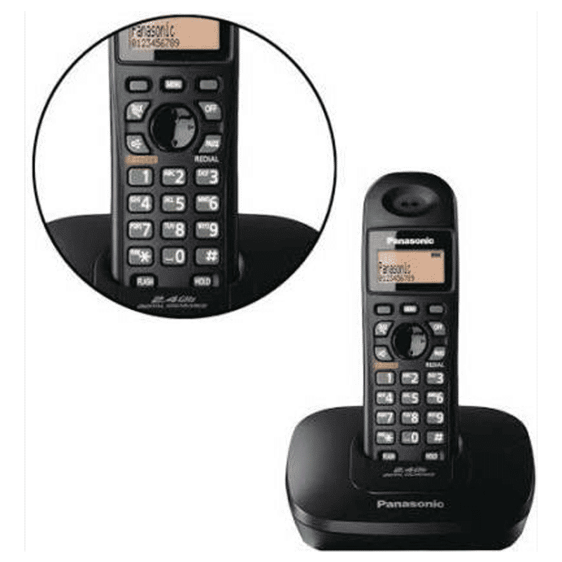 Panasonic Cordless Landline Phone (3611BX/SX, Black)_4