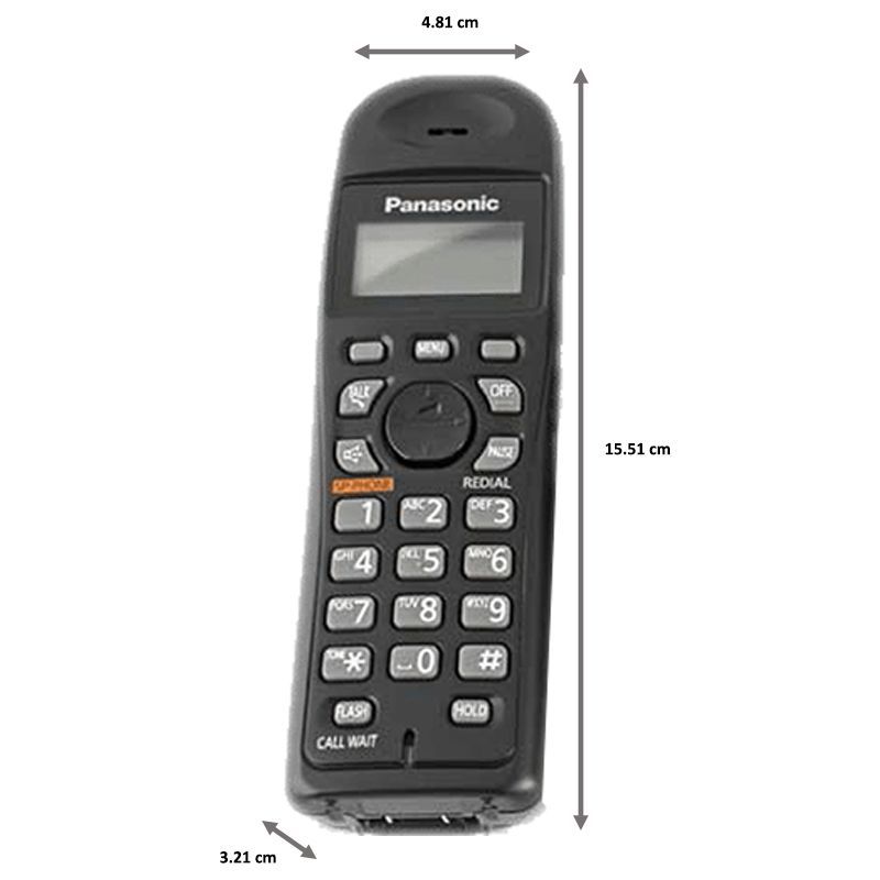 Panasonic Cordless Landline Phone (3611BX/SX, Black)_2