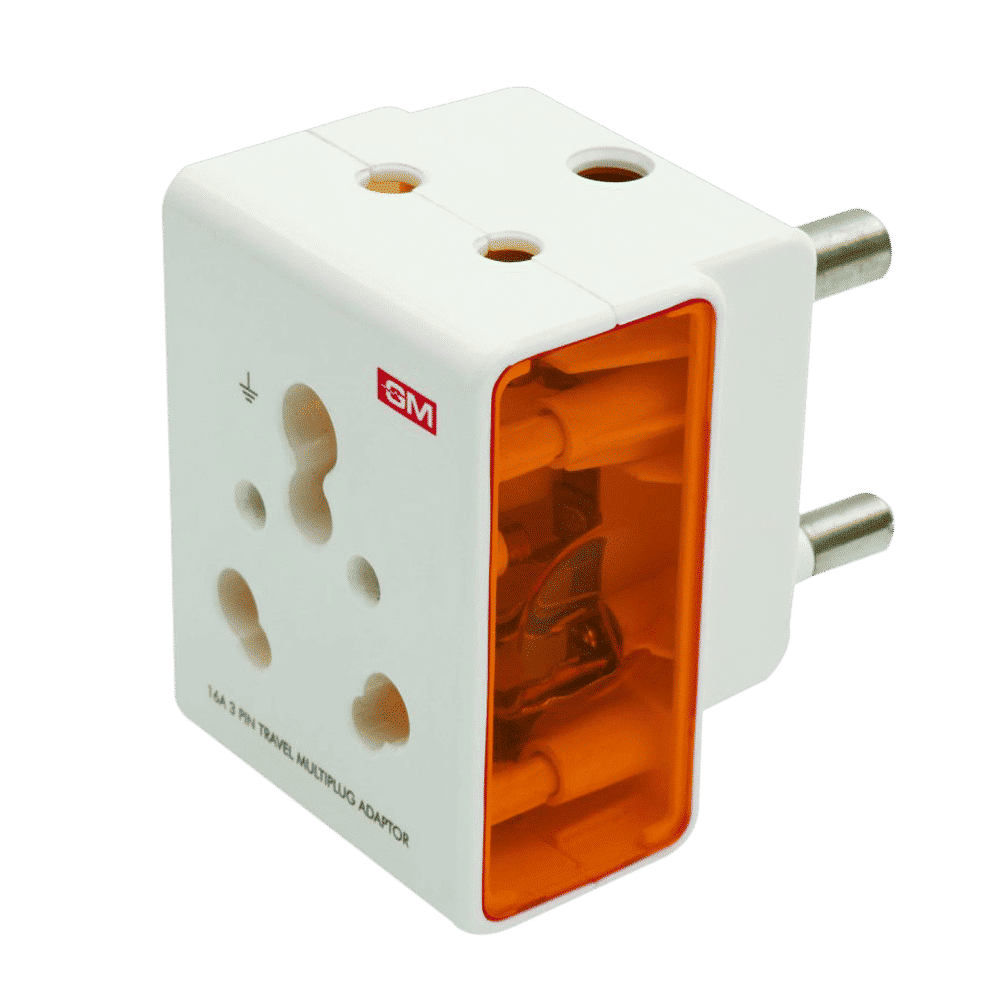 GM Modular 16 Amp 3 Pin Multi Plug Adapter (3050, Black) GM Modular 16 Amp 3 Pin Multi Plug Adapter (3050, Black)_4