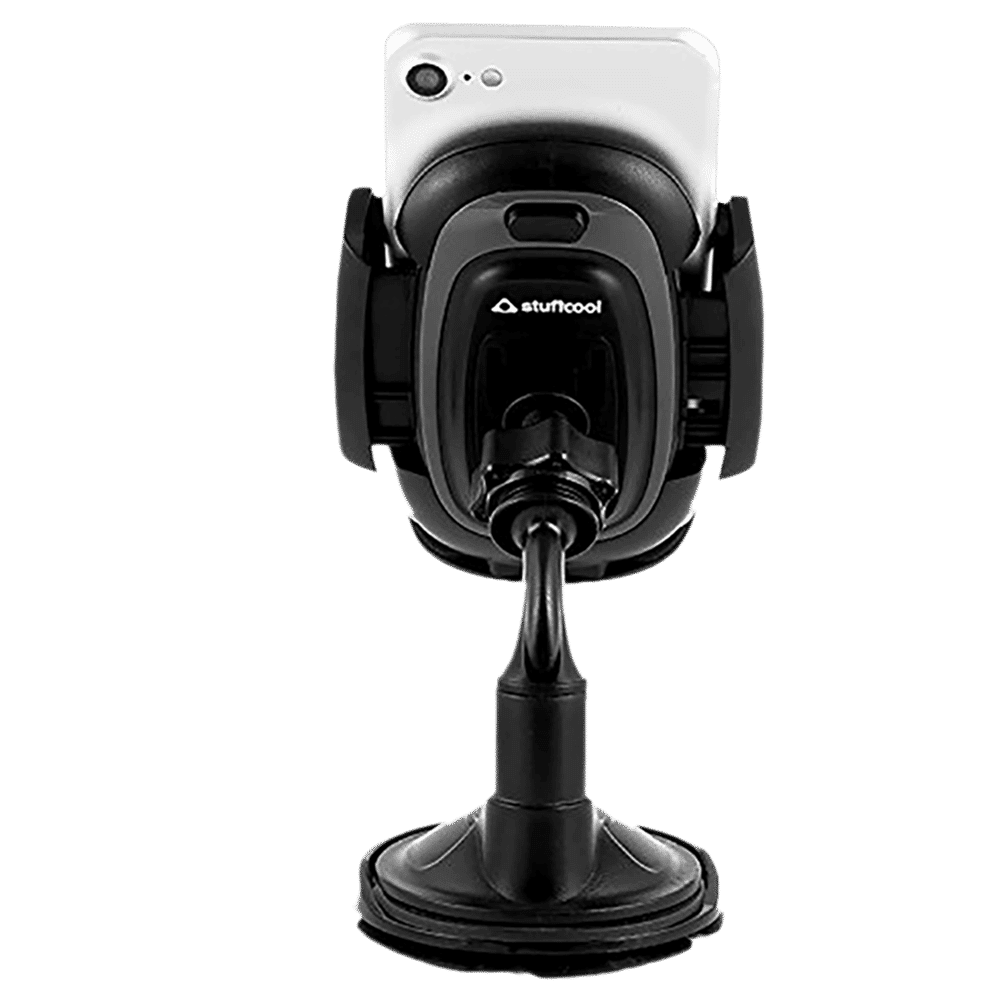 Stuffcool Mini Suction Lock Car Mount Holder (CPMMH-BLK, Black)_9