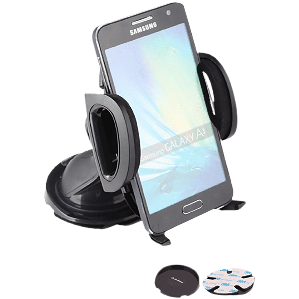 Stuffcool Mini Suction Lock Car Mount Holder (CPMMH-BLK, Black)_8