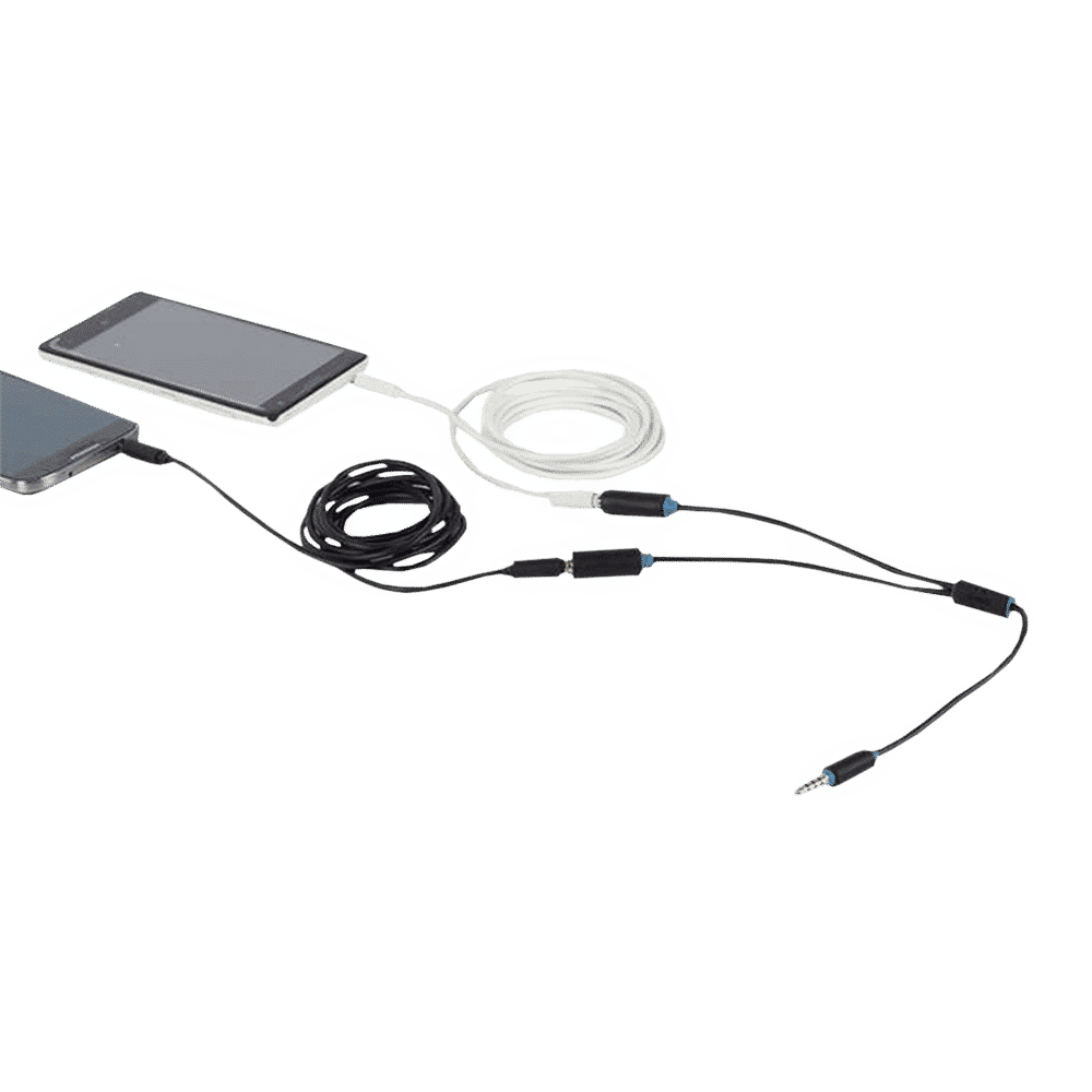 ultraprolink 3.5mm Stereo to 3.5mm Stereo 2-in-1 Cable (Y-Shaped Design, Black)_3