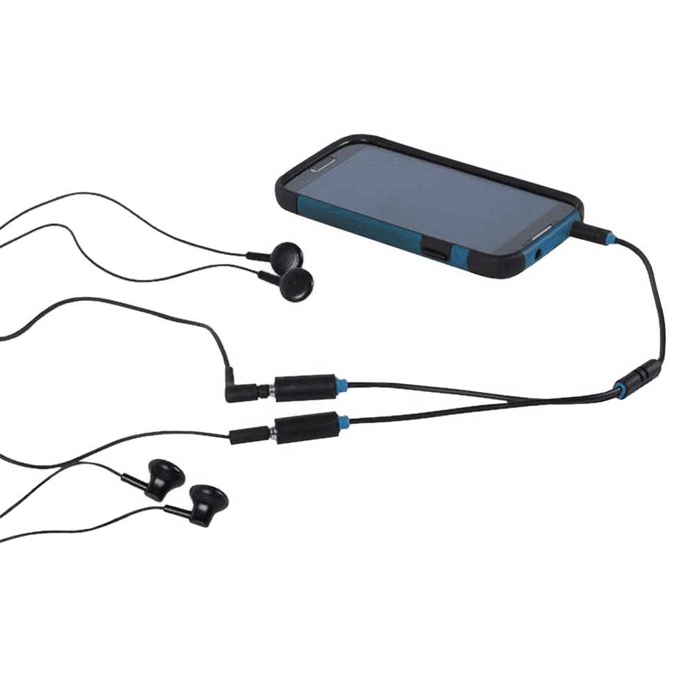 ultraprolink 3.5mm Stereo to 3.5mm Stereo 2-in-1 Cable (Y-Shaped Design, Black)_5