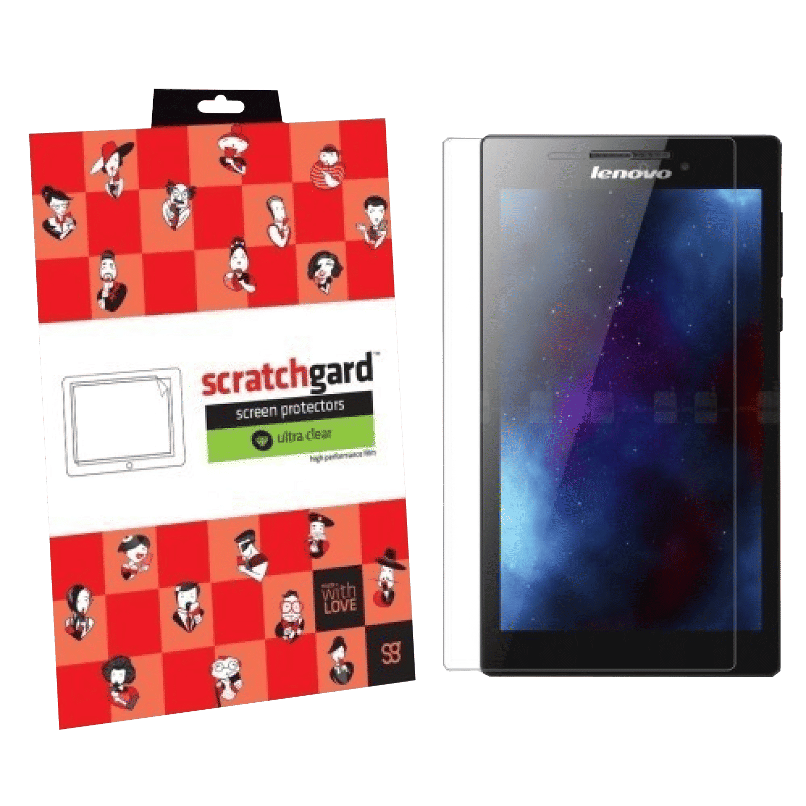 scratchgard Screen Protector for Lenovo Tab2 (Fingerprint Resistant)_3