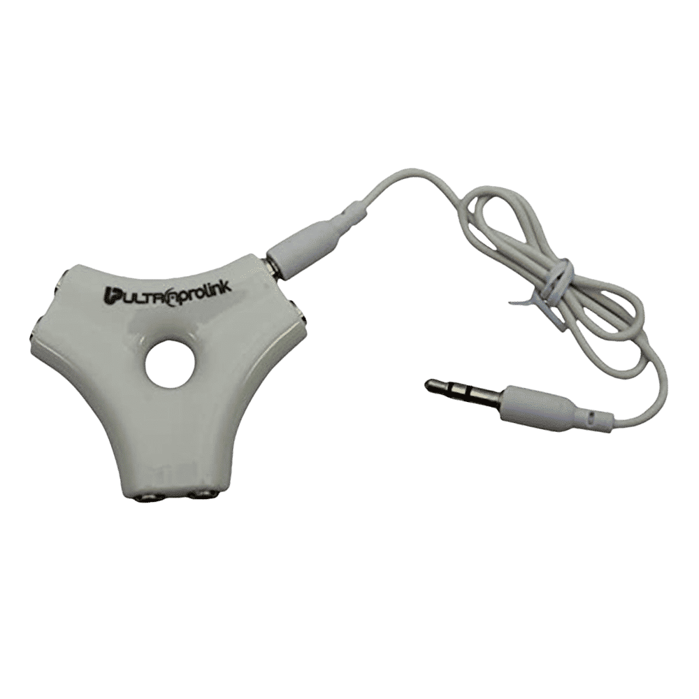 ultraprolink 3.5mm Aux to 3.5mm Aux Splitter (Inbuilt Smart Circuitry, White)_1