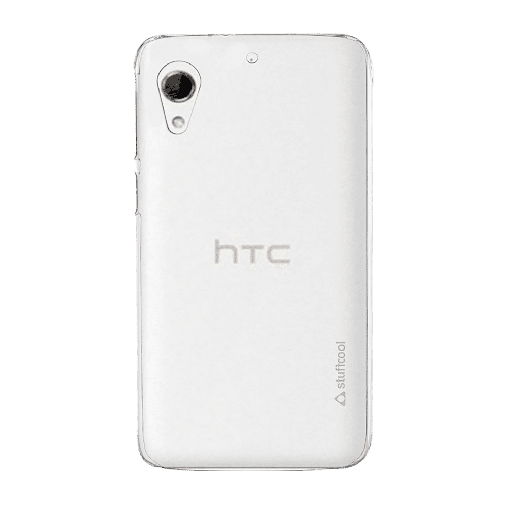 stuffcool Pure Soft Silicone Rubber Back Cover for HTC Desire 728 (Enhanced Grip, Transparent)_1