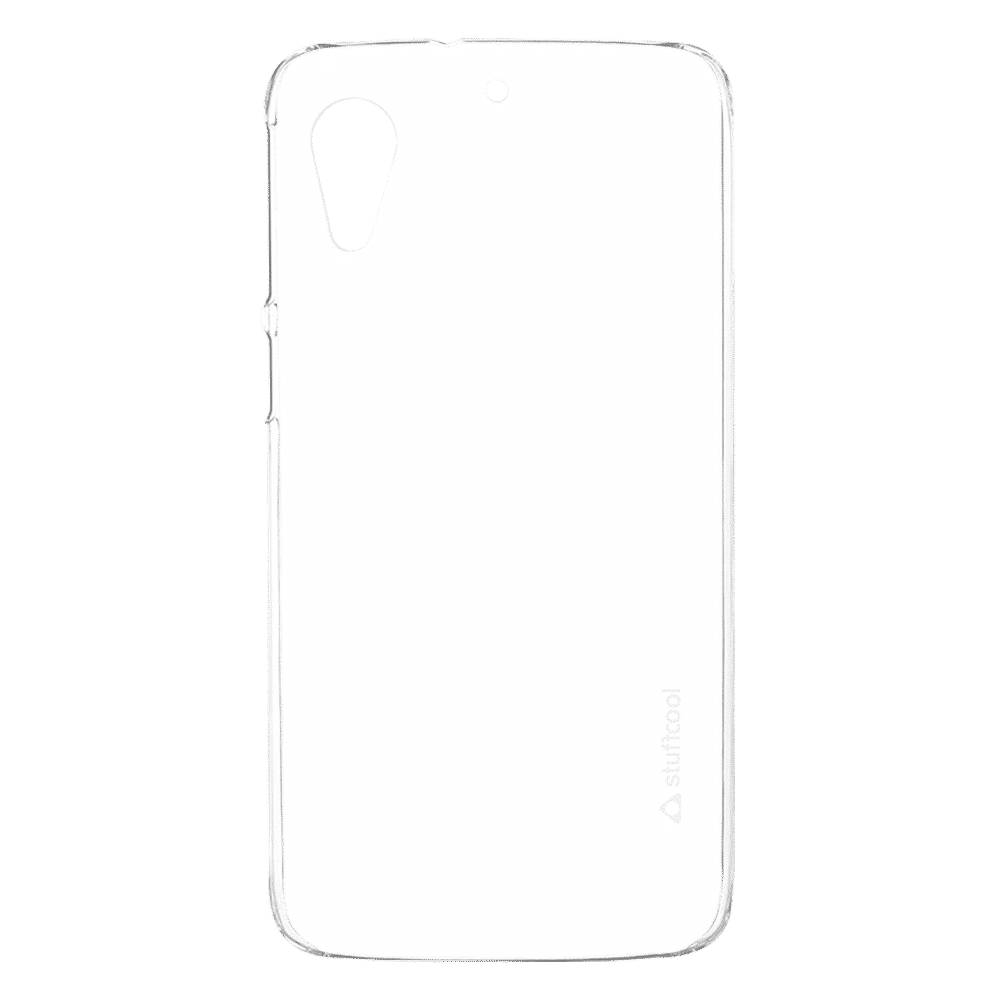 stuffcool Pure Soft Silicone Rubber Back Cover for HTC Desire 728 (Enhanced Grip, Transparent)_3
