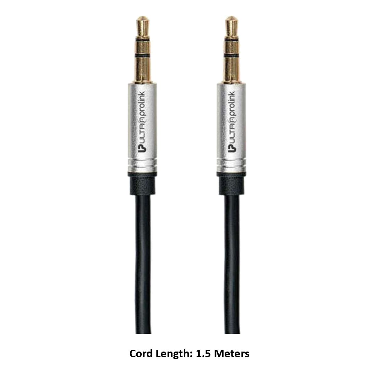 ultraprolink AudioOX 3.5mm Aux to 3.5mm Aux 4.92 Feet (1.5M) Cable (Tangle Free, Black)_4