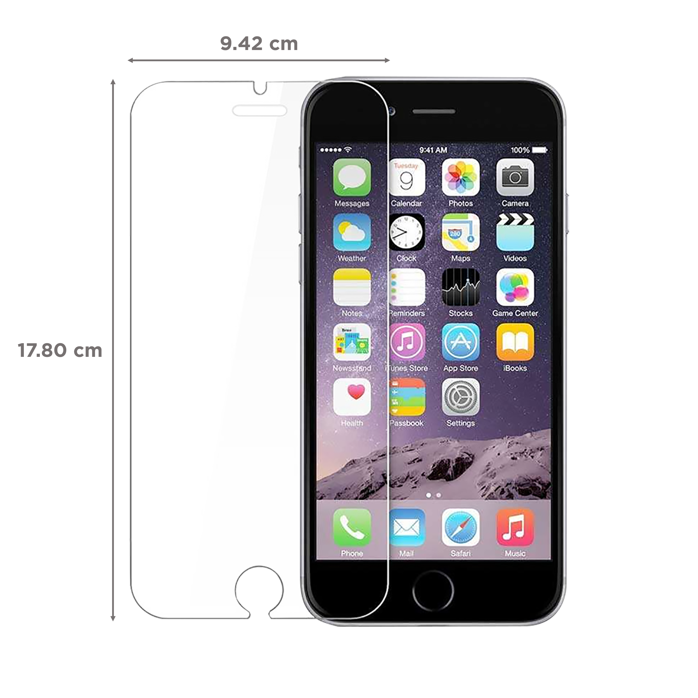 Brilyant Catz Tempered Glass Screen Protector for Apple iPhone 6 and 6S (Ultra Transparent Visibility)_2