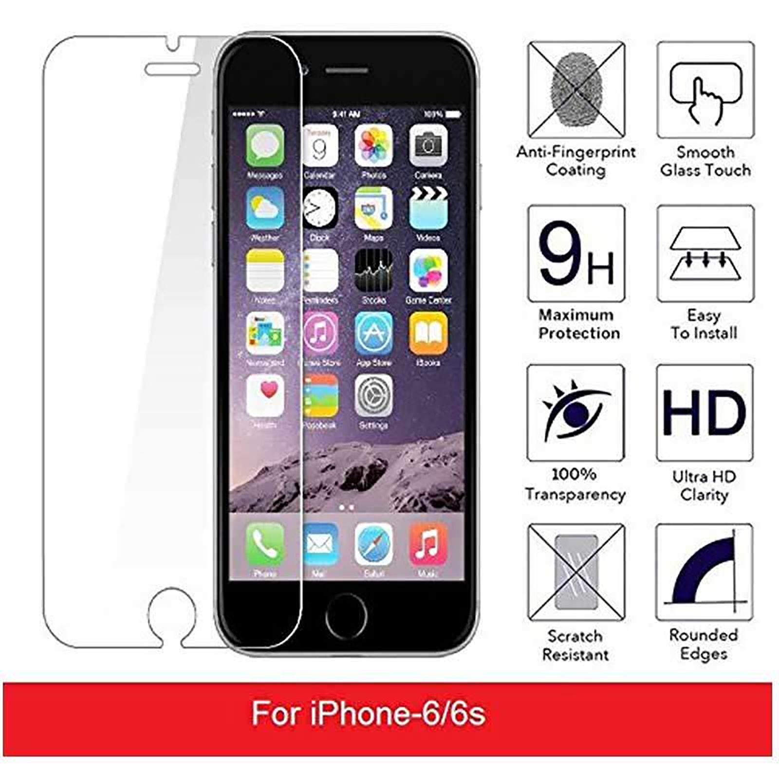 Brilyant Catz Tempered Glass Screen Protector for Apple iPhone 6 and 6S (Ultra Transparent Visibility)_7