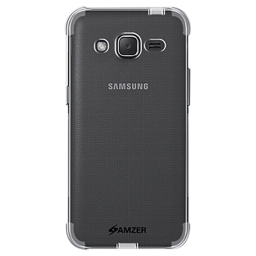AMZER AMZ98624 Soft TPU Back Cover for Samsung Galaxy J2 (Wear And Tear Protection, Black)_1