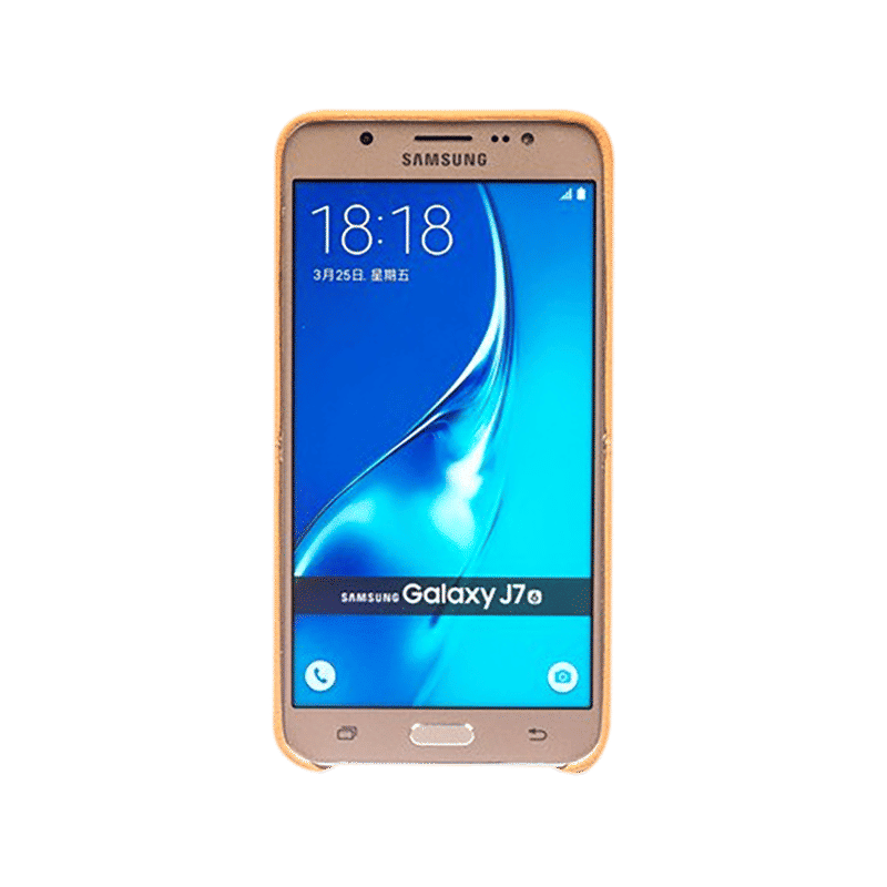 stuffcool Aristo Leather Back Cover for Samsung Galaxy J7 (Camera Protection, Light Brown)_5