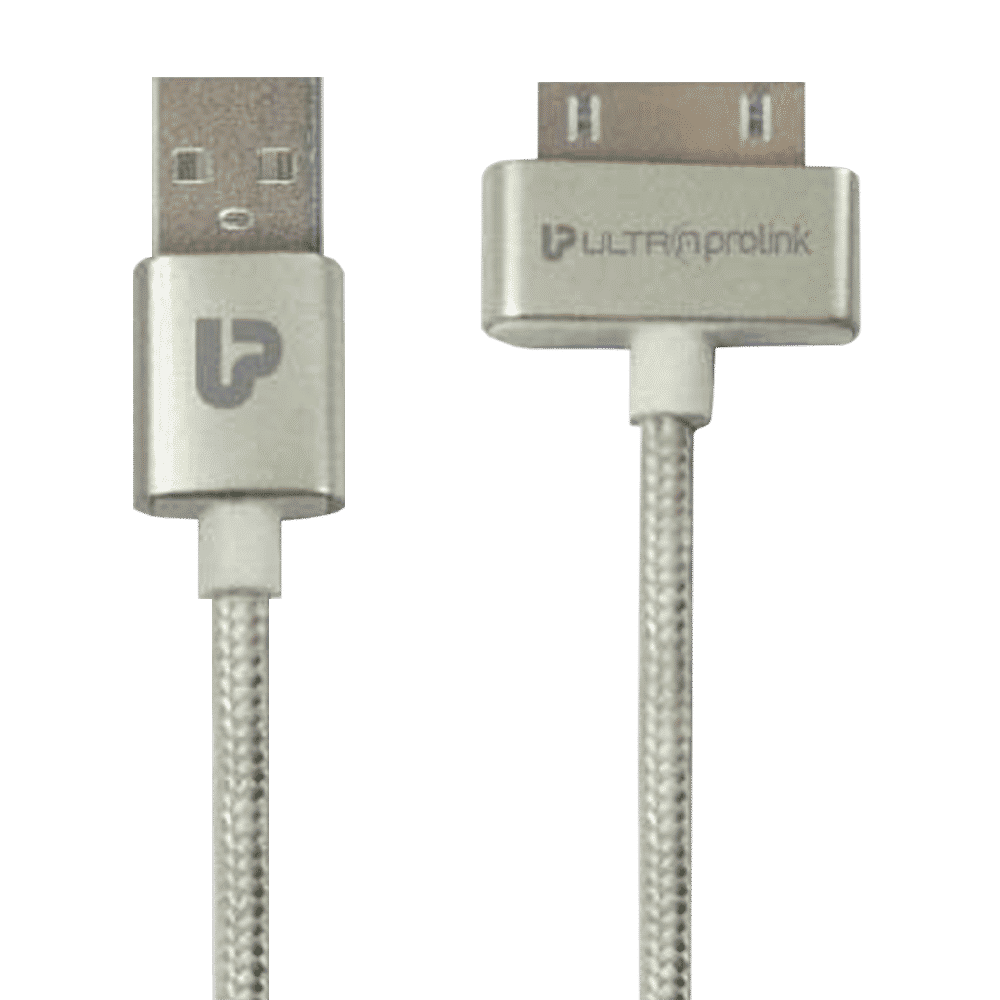 ultraprolink iDock Type A to 30 pin 4.95 Feet (1.5 M) Cable (Tangle-free Design, Silver)_1