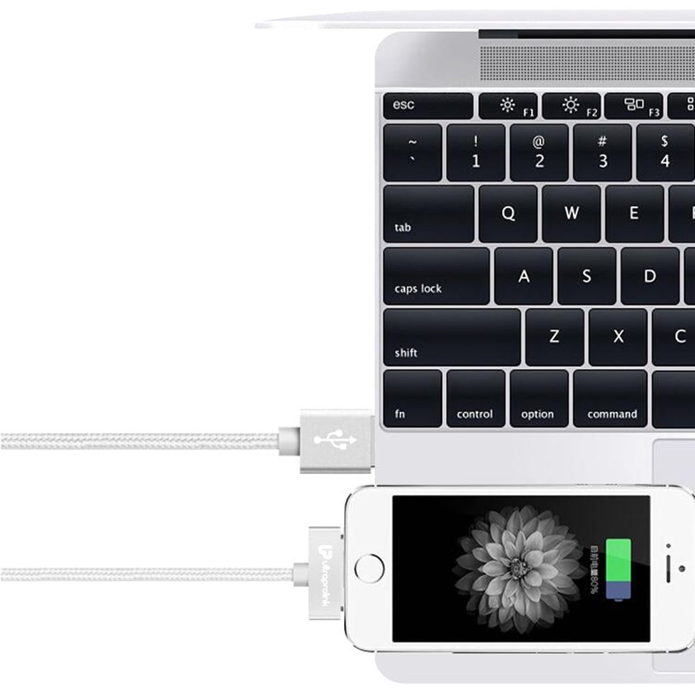 ultraprolink iDock Type A to 30 pin 4.95 Feet (1.5 M) Cable (Tangle-free Design, Silver)_6