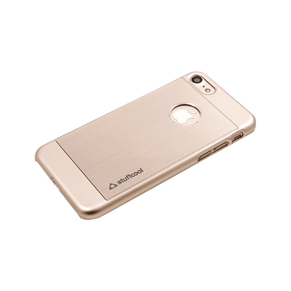 stuffcool Deco Hard Aluminium Back Cover for Apple iPhone 7 (Lightweight & Durable Protection, Gold)_4
