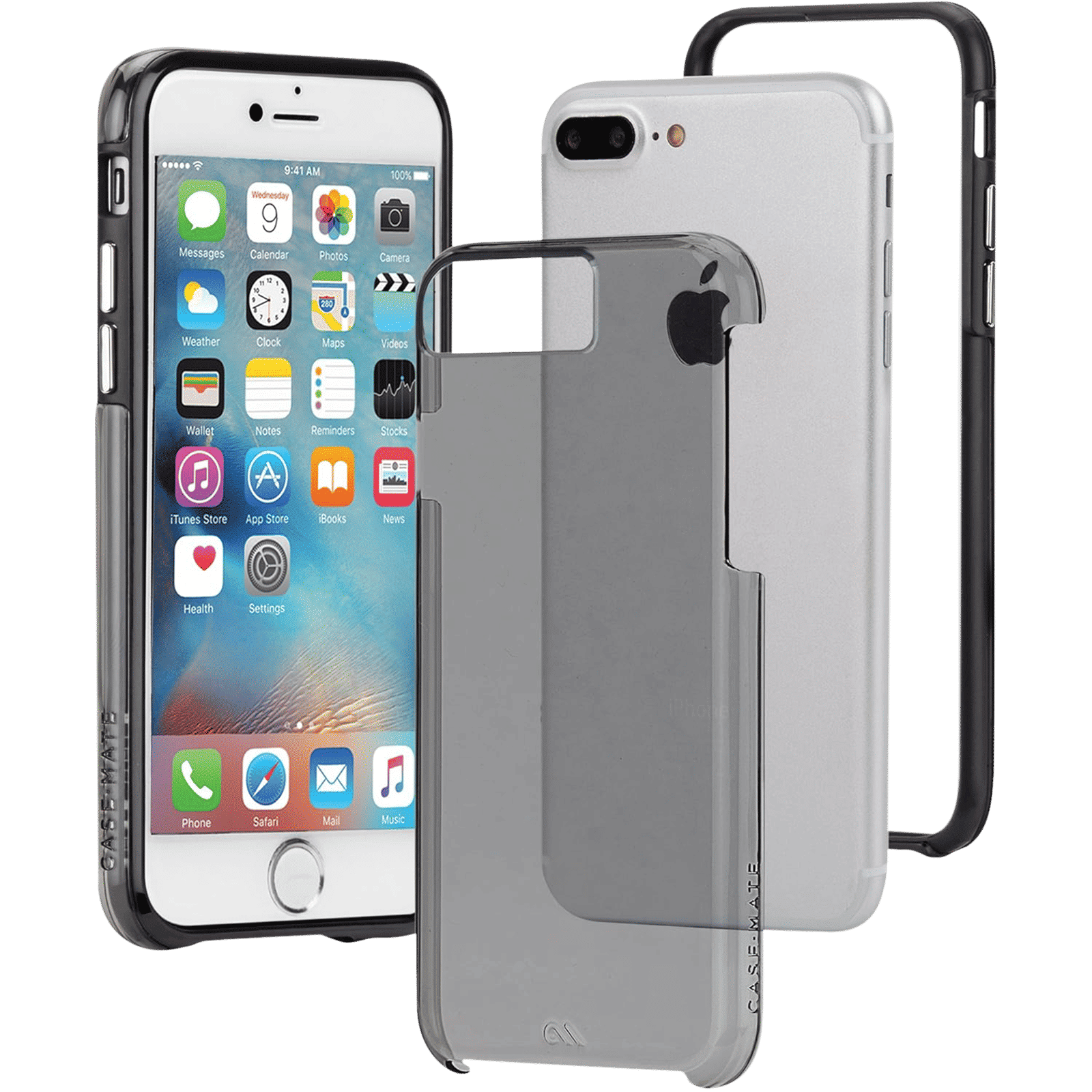 Case-Mate CM034754X TPU Back Cover for Apple iPhone 7 Plus and 8 Plus (Anti Scratch Technology, Smoke)_5