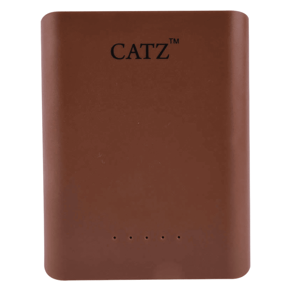 CATZ 10000 mAh Power Bank (1 Micro USB & 2 Type A Ports, Intelligent Safety Protection, Brown)_1
