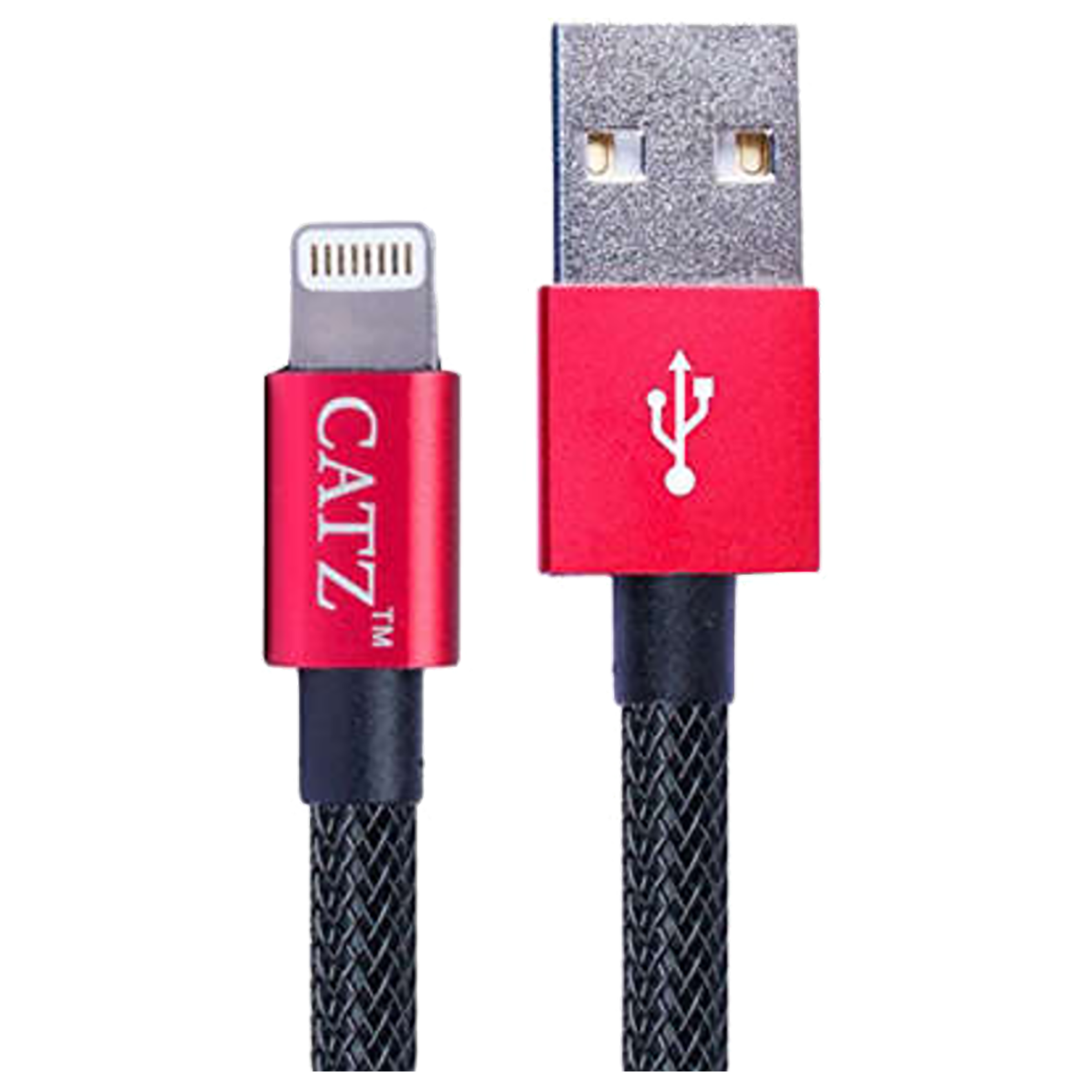 CATZ Type A to Lightning 6.5 Feet (2M) Cable (1000 Mbps Transfer Speed, Black)_1
