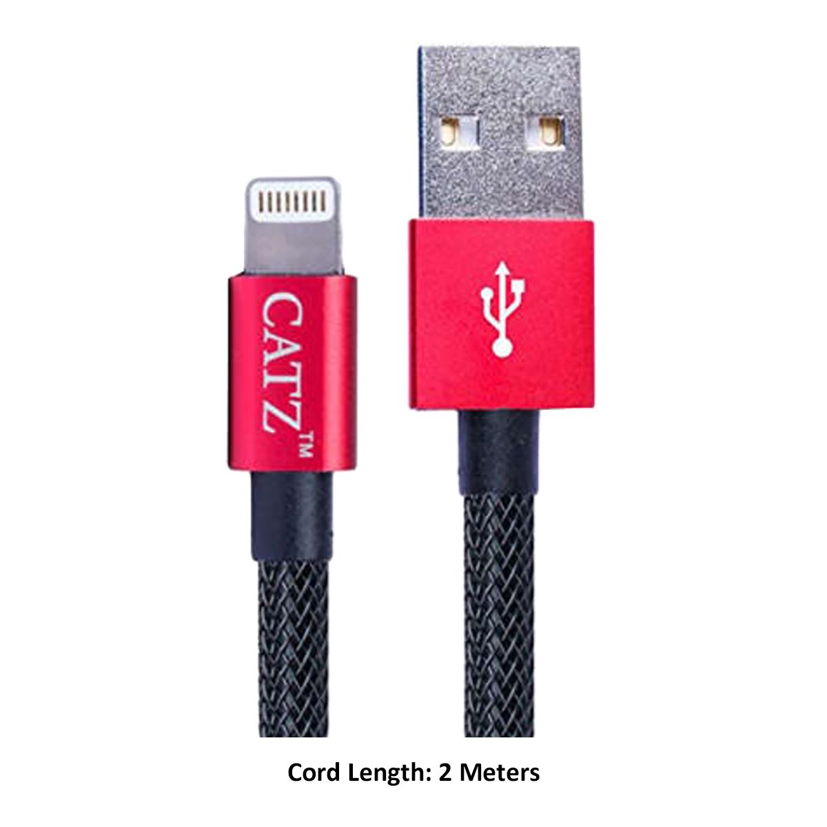 CATZ Type A to Lightning 6.5 Feet (2M) Cable (1000 Mbps Transfer Speed, Black)_3