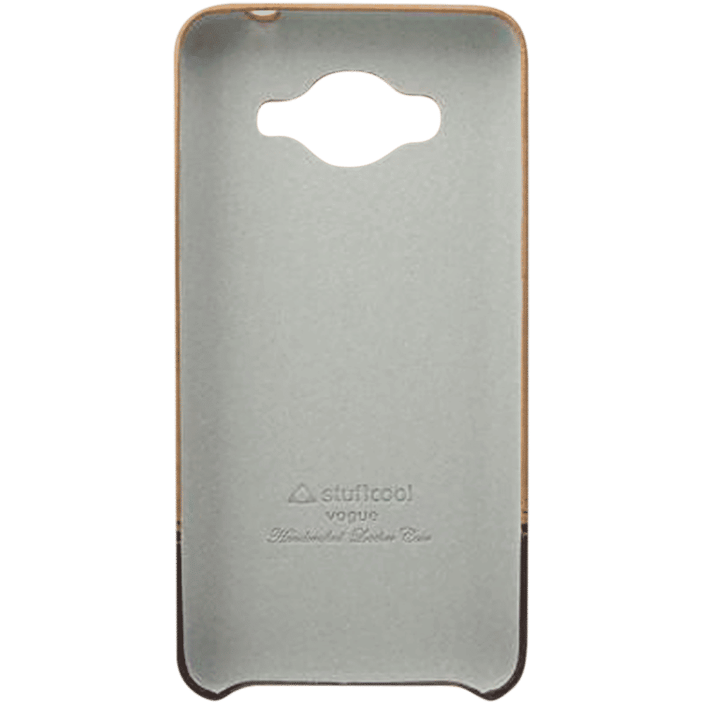 stuffcool Vogue PU Leather Back Cover for Samsung Galaxy J2 Ace (Lightweight Design, Brown) stuffcool Vogue PU Leather Back Cover for Samsung Galaxy J2 Ace (Lightweight Design, Brown)_4
