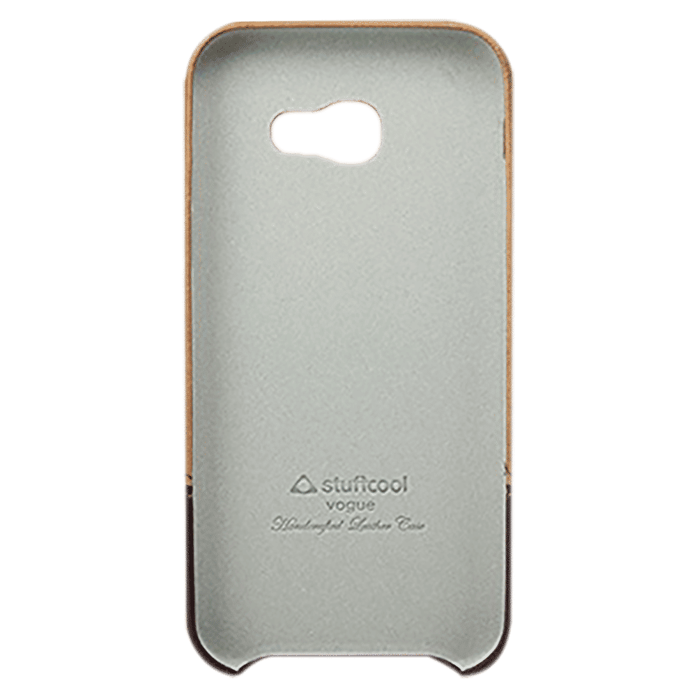 stuffcool Vogue Hard Faux Leather Back Cover for SAMSUNG Galaxy A5 (Soft Inner Lining, Dark Brown & Light Brown)_4