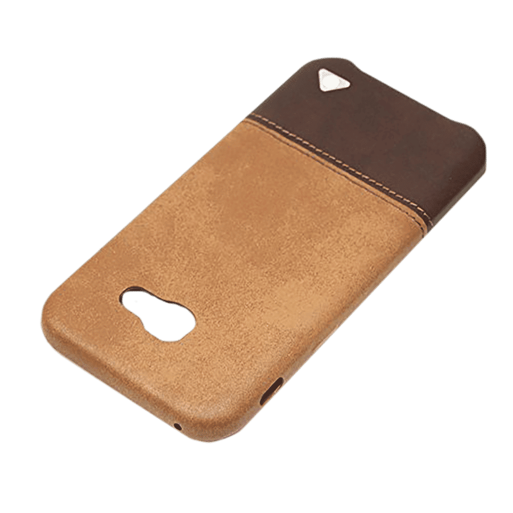 stuffcool Vogue Hard Faux Leather Back Cover for SAMSUNG Galaxy A5 (Soft Inner Lining, Dark Brown & Light Brown)_5
