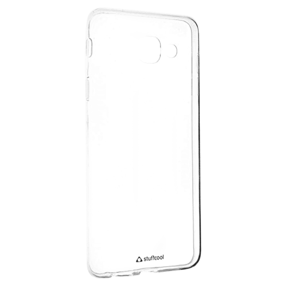 stuffcool Soft Rubber Back Cover for SAMSUNG Galaxy J7 Max (Anti Slip Grip, Clear)_4