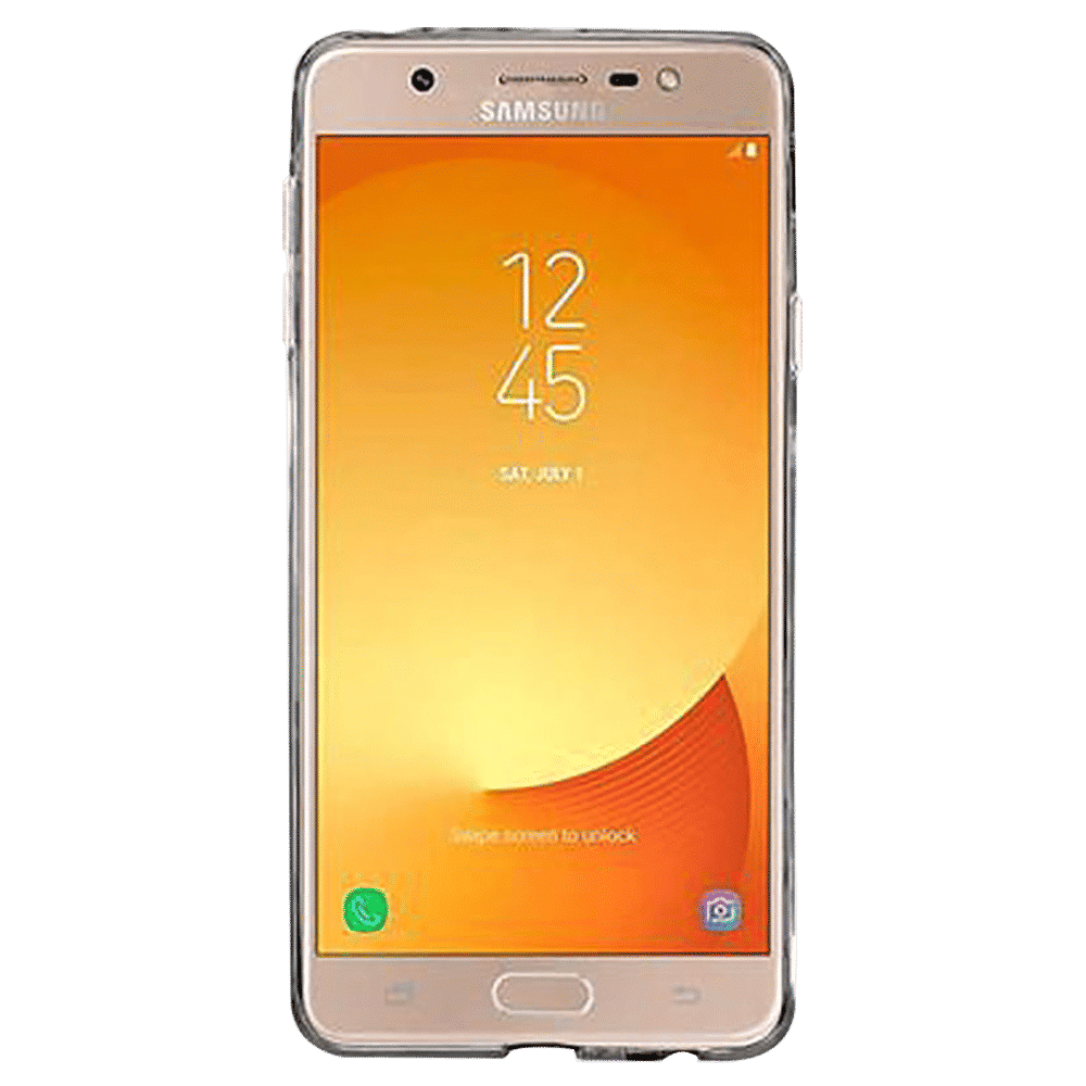 stuffcool Soft Rubber Back Cover for SAMSUNG Galaxy J7 Max (Anti Slip Grip, Clear)_5