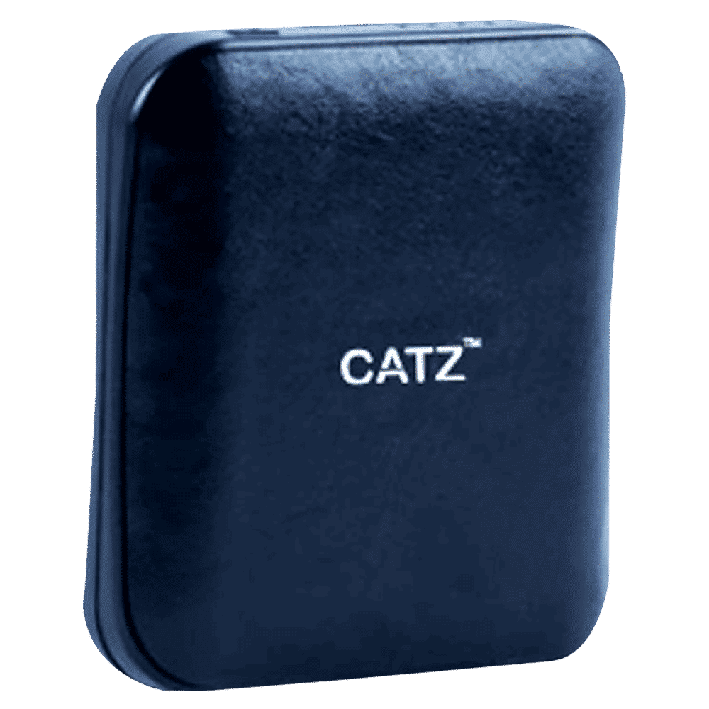 CATZ 10000 mAh 18W Power Bank (1 Micro USB & 2 Type A Ports, Leather Casing, Over Charge Protection, Black)_1